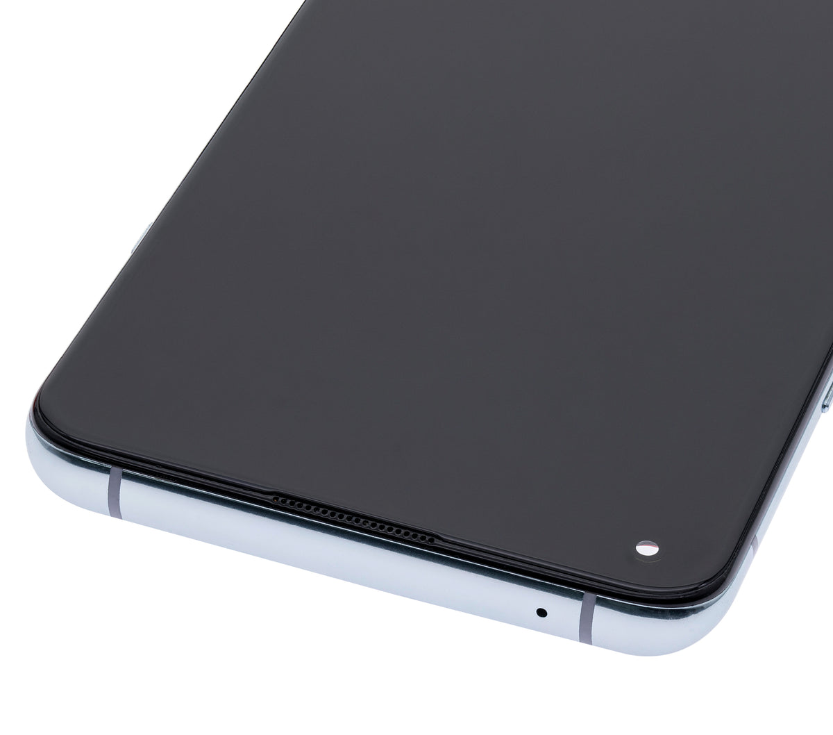 Replacement OLED Assembly With Frame Compatible For OnePlus 8T (Refurbished) (Lunar Silver)