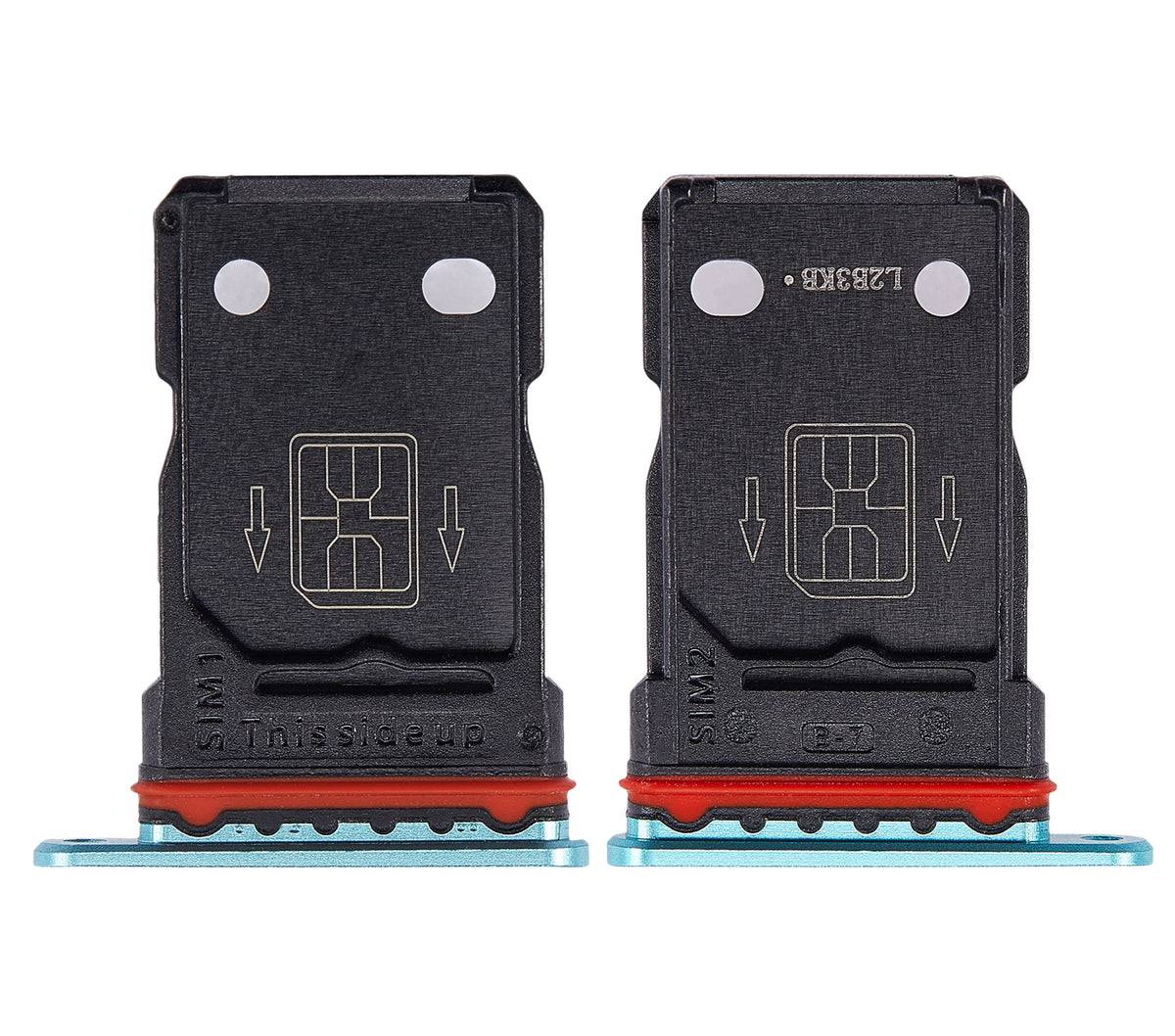 Dual Sim Card Tray Compatible For OnePlus 8T Replacement (Aquamarine Green)