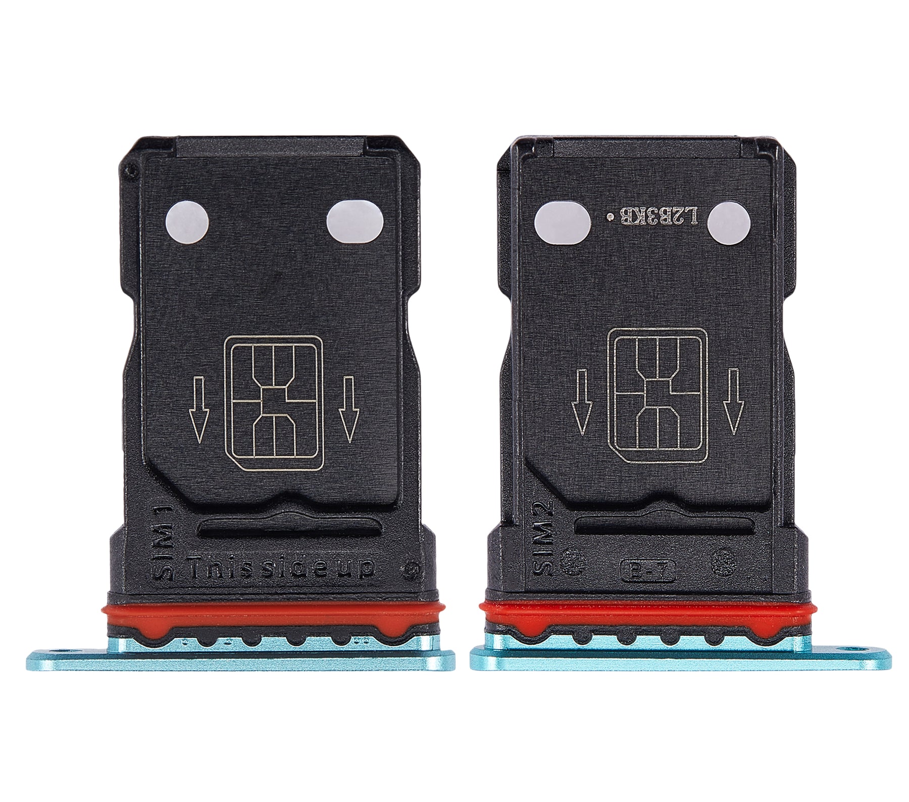 Dual Sim Card Tray Compatible For OnePlus 8T Replacement (Aquamarine Green)