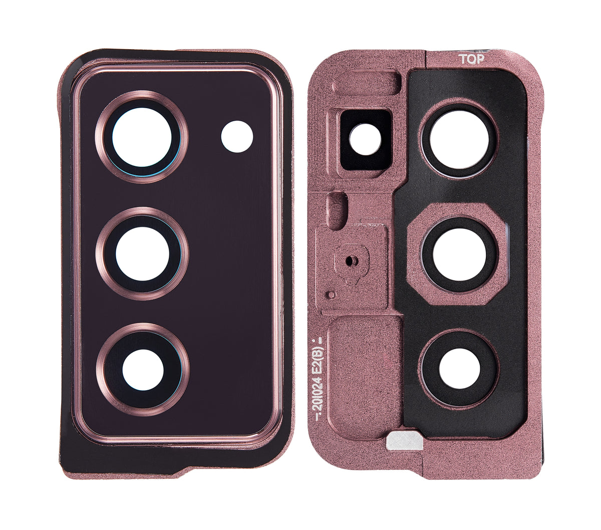 Back Camera Lens With Cover Bezel Ring Replacement Compatible For Samsung Galaxy Z Fold 2 5G (F916) (Mystic Bronze)