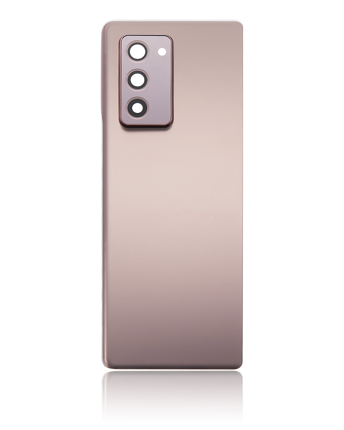Back Cover Glass With Camera Lens Replacement Compatible For Samsung Galaxy Z Fold 2 5G (Vemake) (Mystic Bronze)