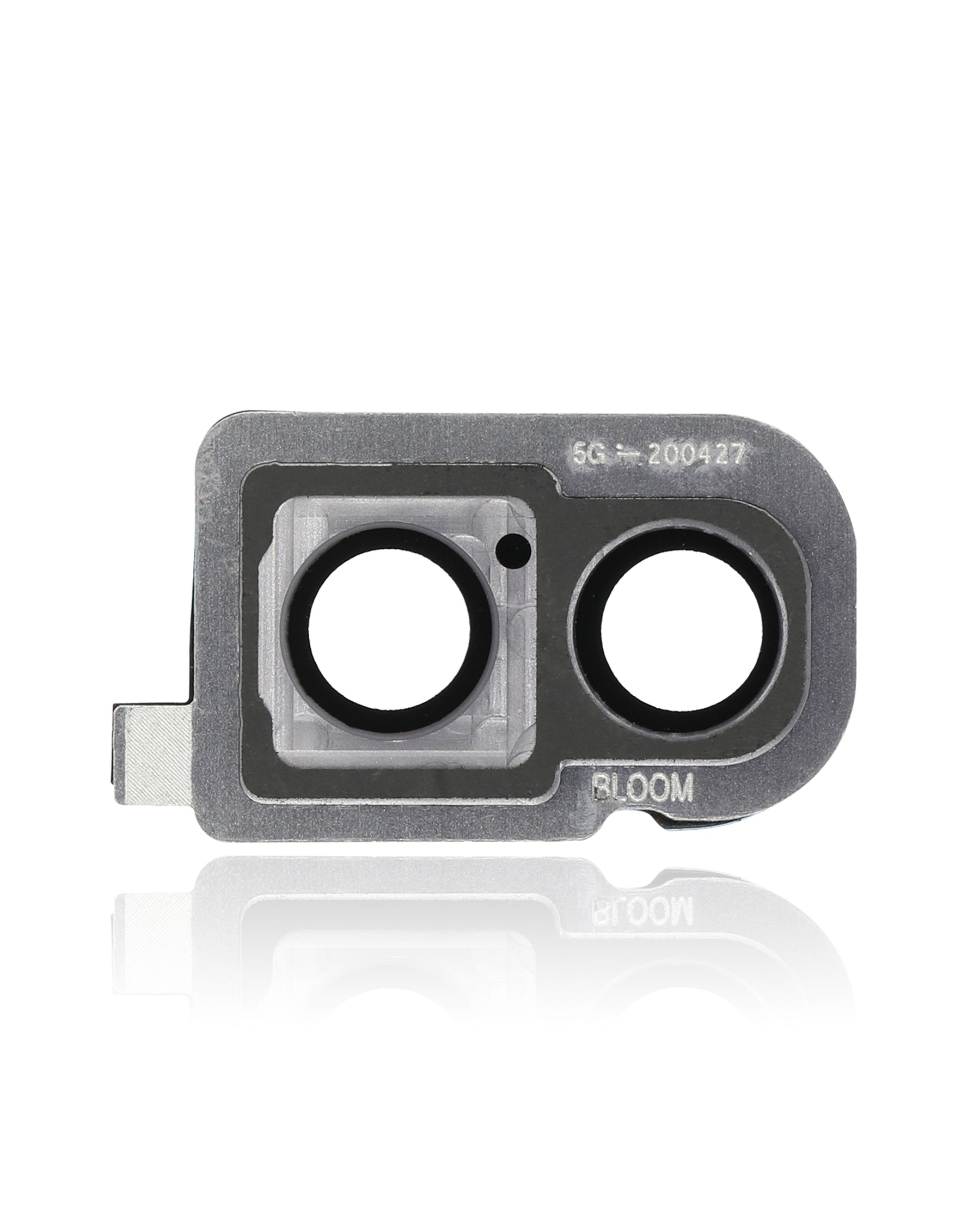 Back Camera Lens With Bracket / Bezel Compatible For Samsung Galaxy Z Flip 4G (F700) / Z Flip 5G (F707) (Mystic Gray)