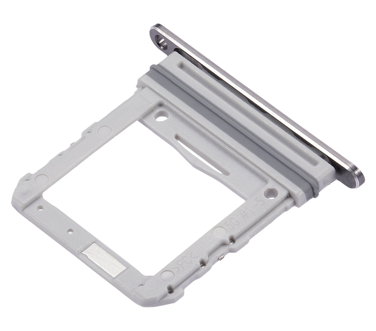 Single Sim Card Tray Compatible For Samsung Galaxy Z Flip 4G (F700) / Z Flip 5G (F707) (Mystic Gray)