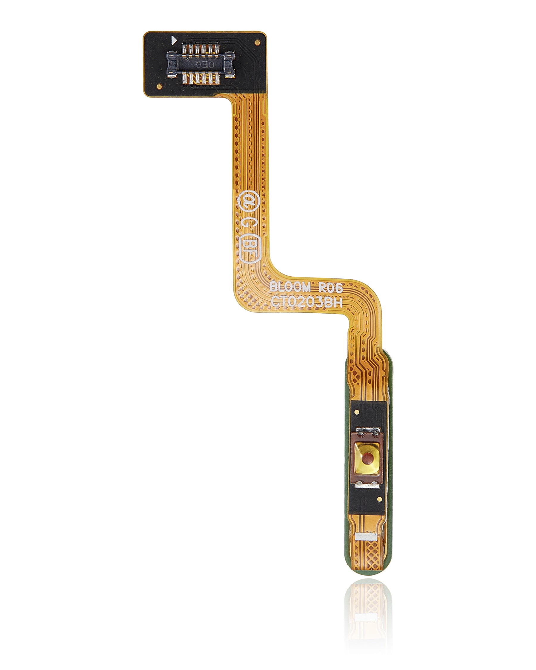 Fingerprint Reader With Flex Cable Compatible For Samsung Galaxy Z Flip 4G (F700) / Z Flip 5G (F707) (Mirror Black)