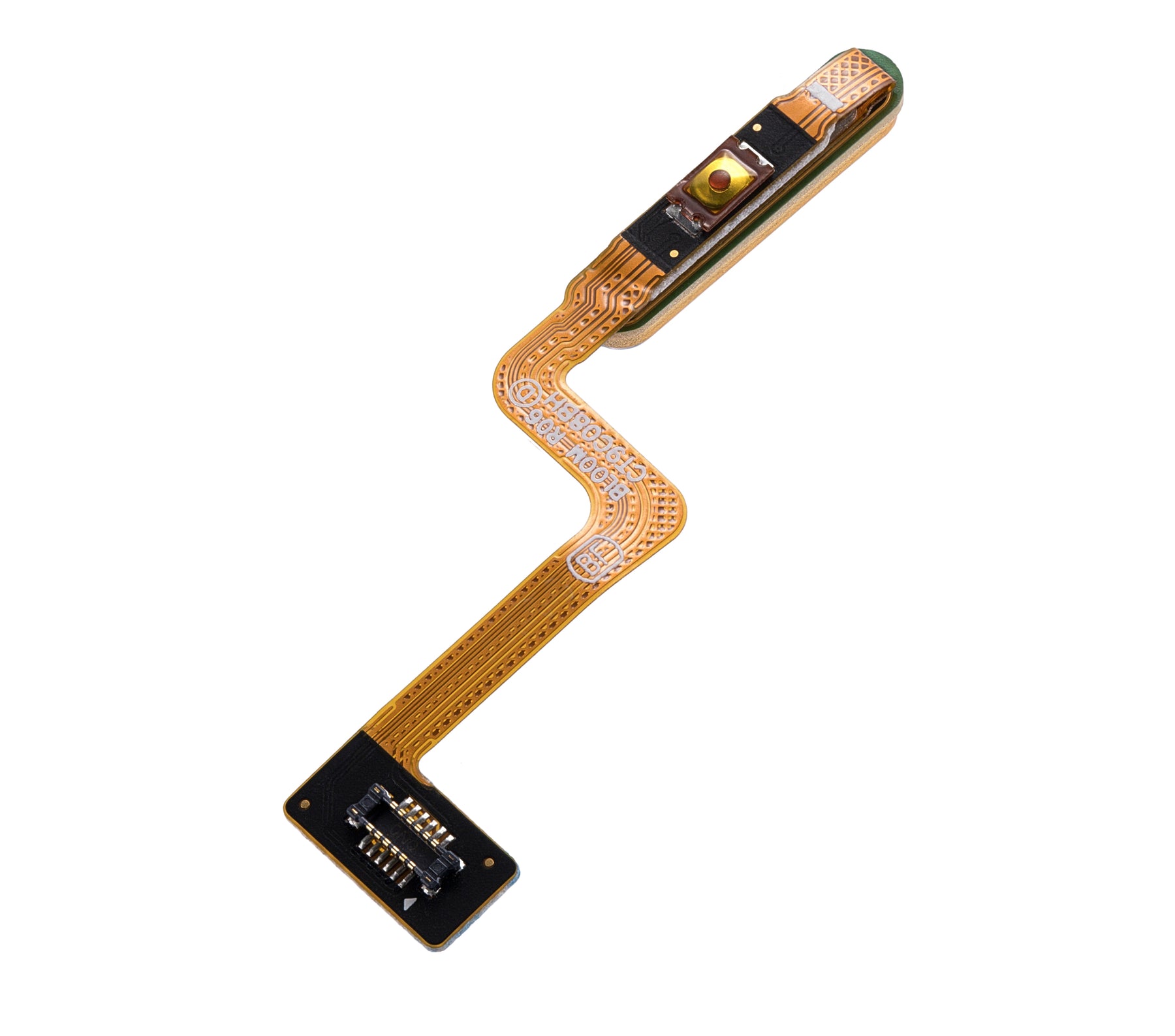 Replacement Fingerprint Reader With Flex Cable Compatible For Samsung Galaxy Z Flip (F700) (Mirror Gold)