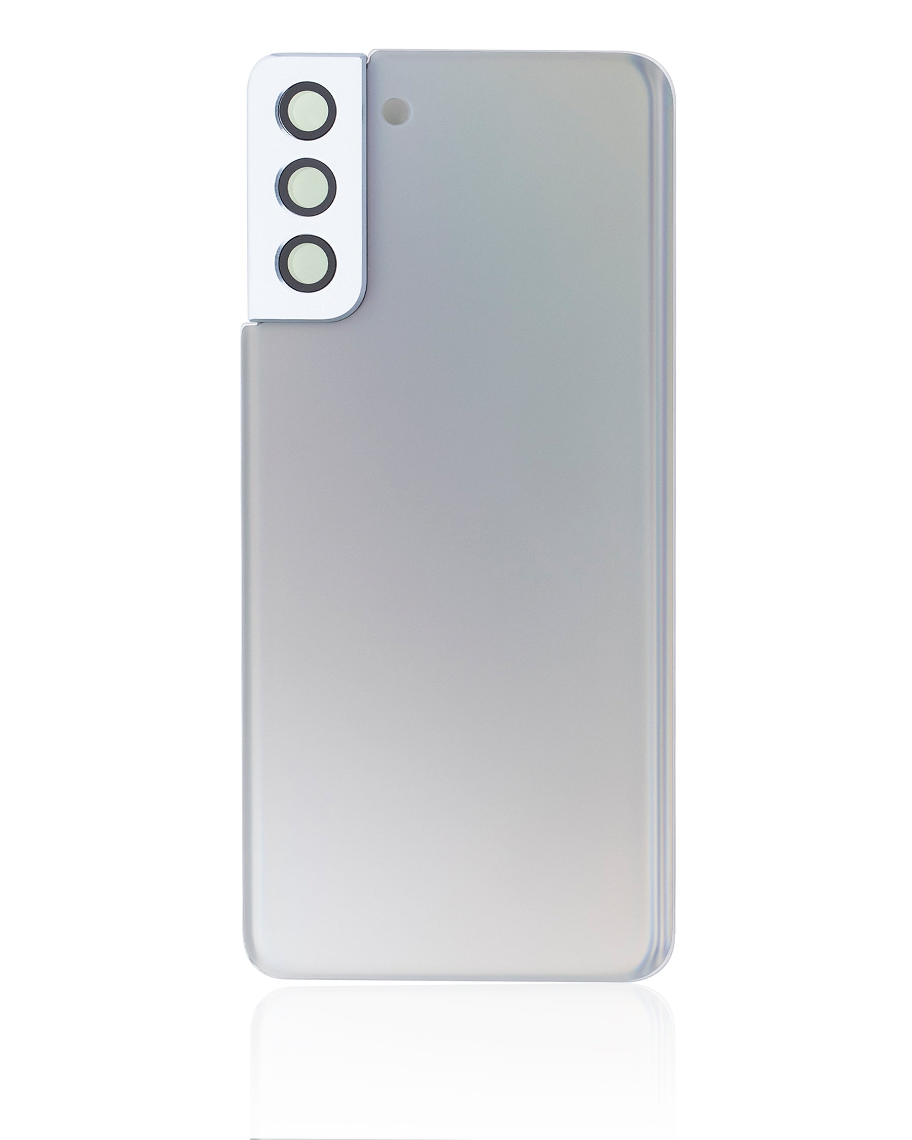 Replacement Back Cover Glass With Camera Lens Compatible For Samsung Galaxy S21 Plus (Service Pack) (Phantom Silver)