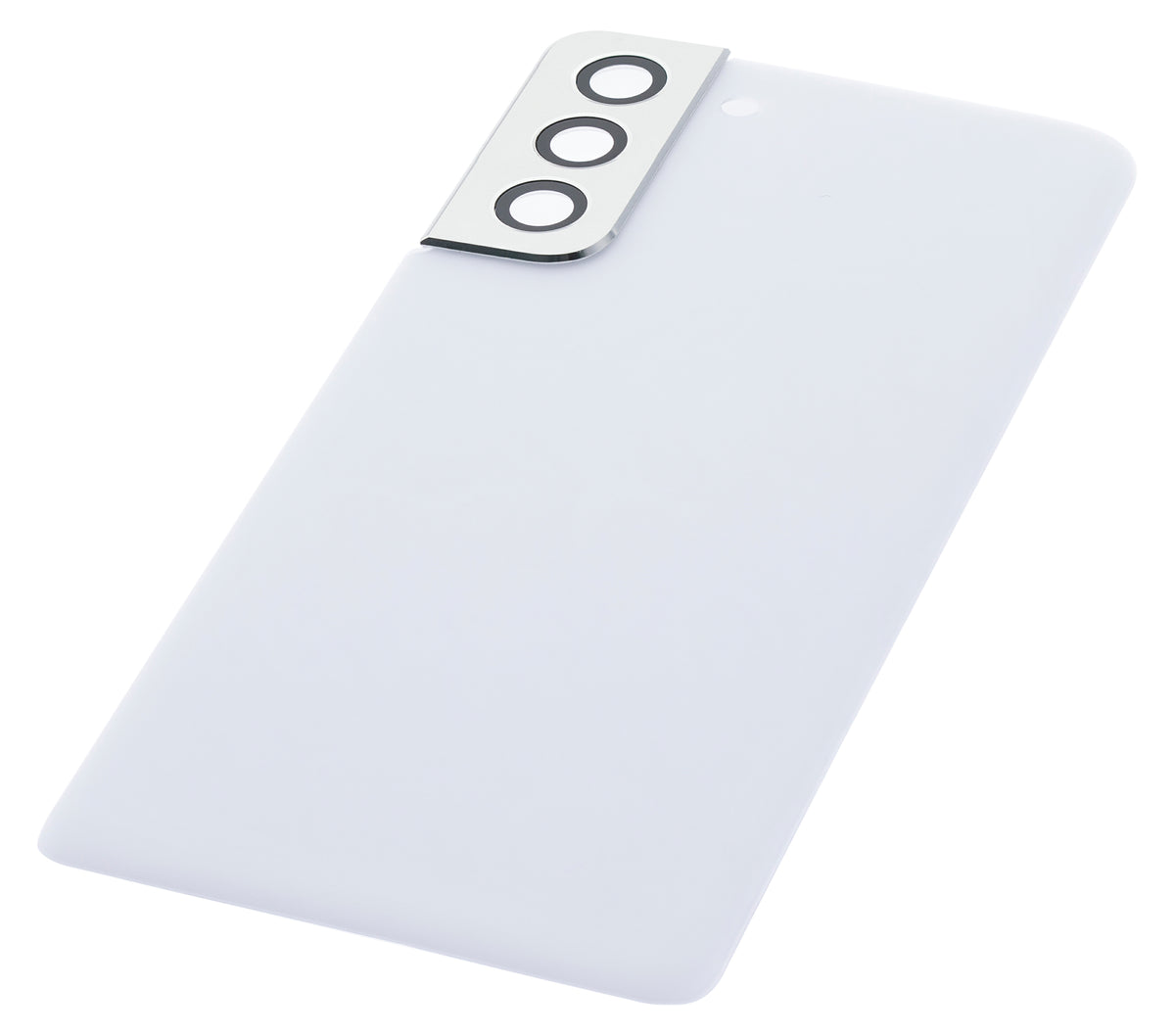 Back Cover Glass With Camera Lens Compatible For Samsung Galaxy S21 5G Replacement (No Logo) (Vemake) (Phantom White)
