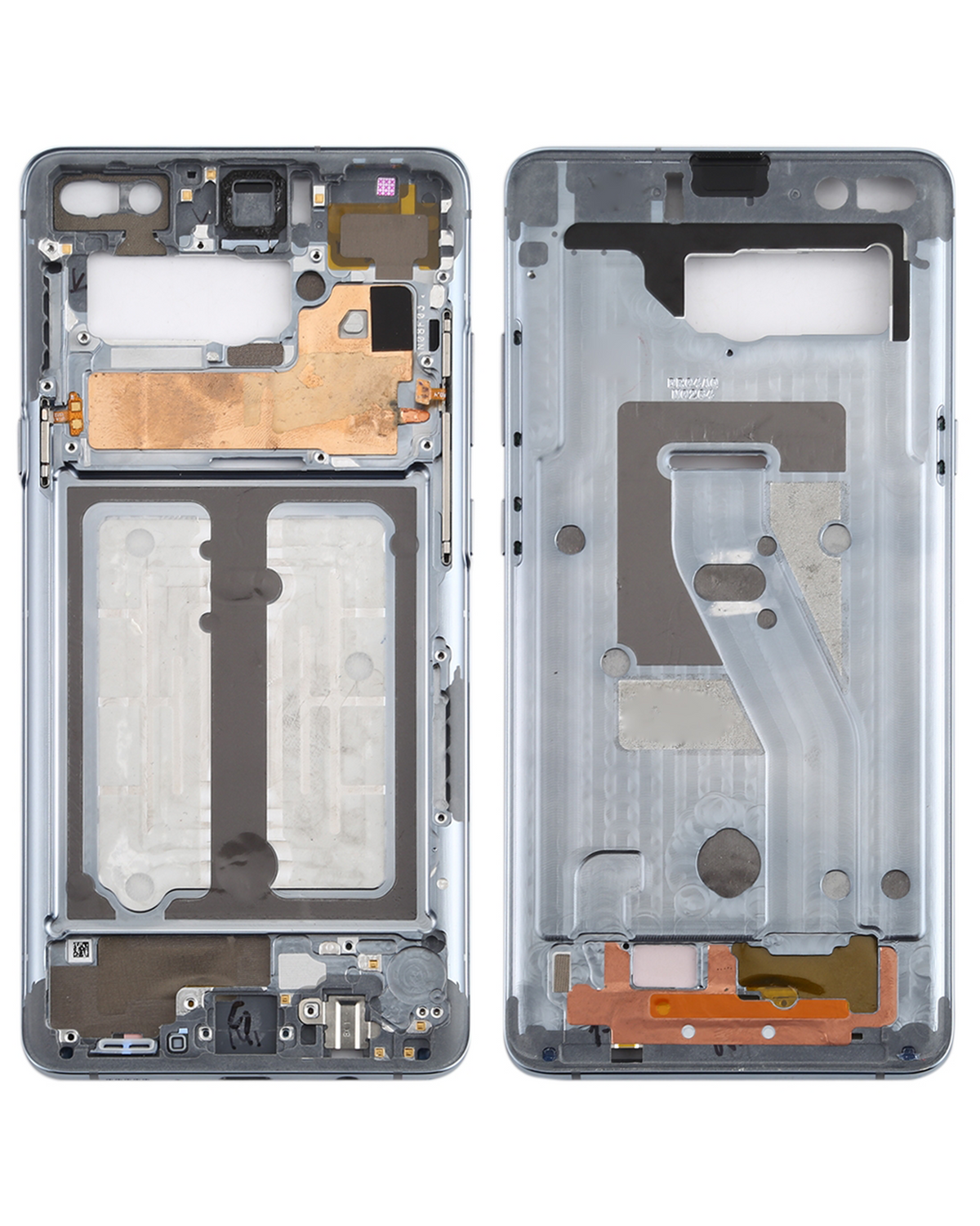Mid-Frame Housing Compatible For Samsung Galaxy S10 Replacement (With Small Parts) (Prism White)