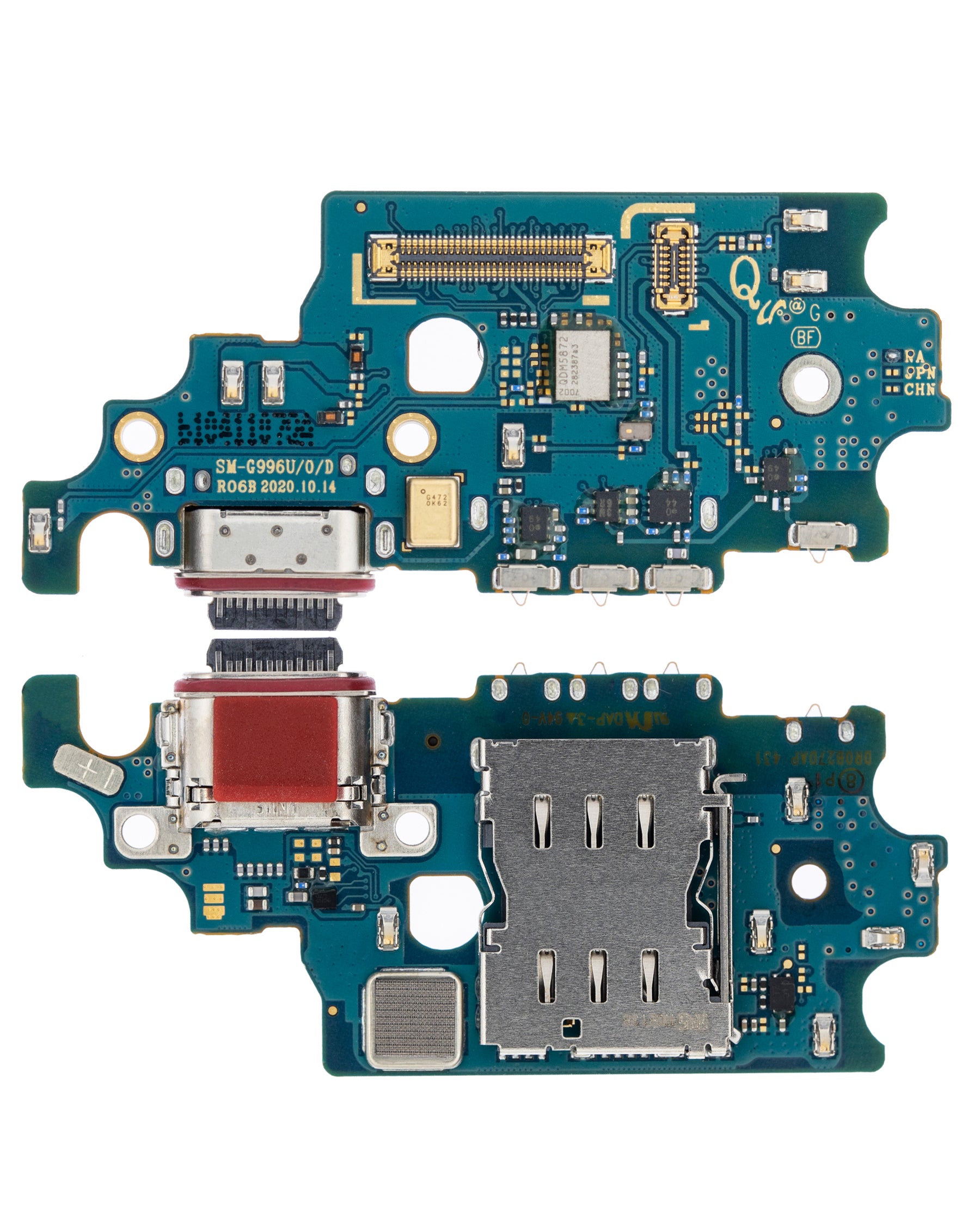 Charging Port Board With Sim Card Reader Compatible For Samsung Galaxy S21 Plus Replacement (G996U) (US Version)