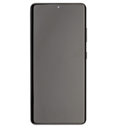 OLED Assembly With Frame Compatible For Samsung Galaxy S21 Ultra 5G Replacement (Service Pack) (Phantom Black)