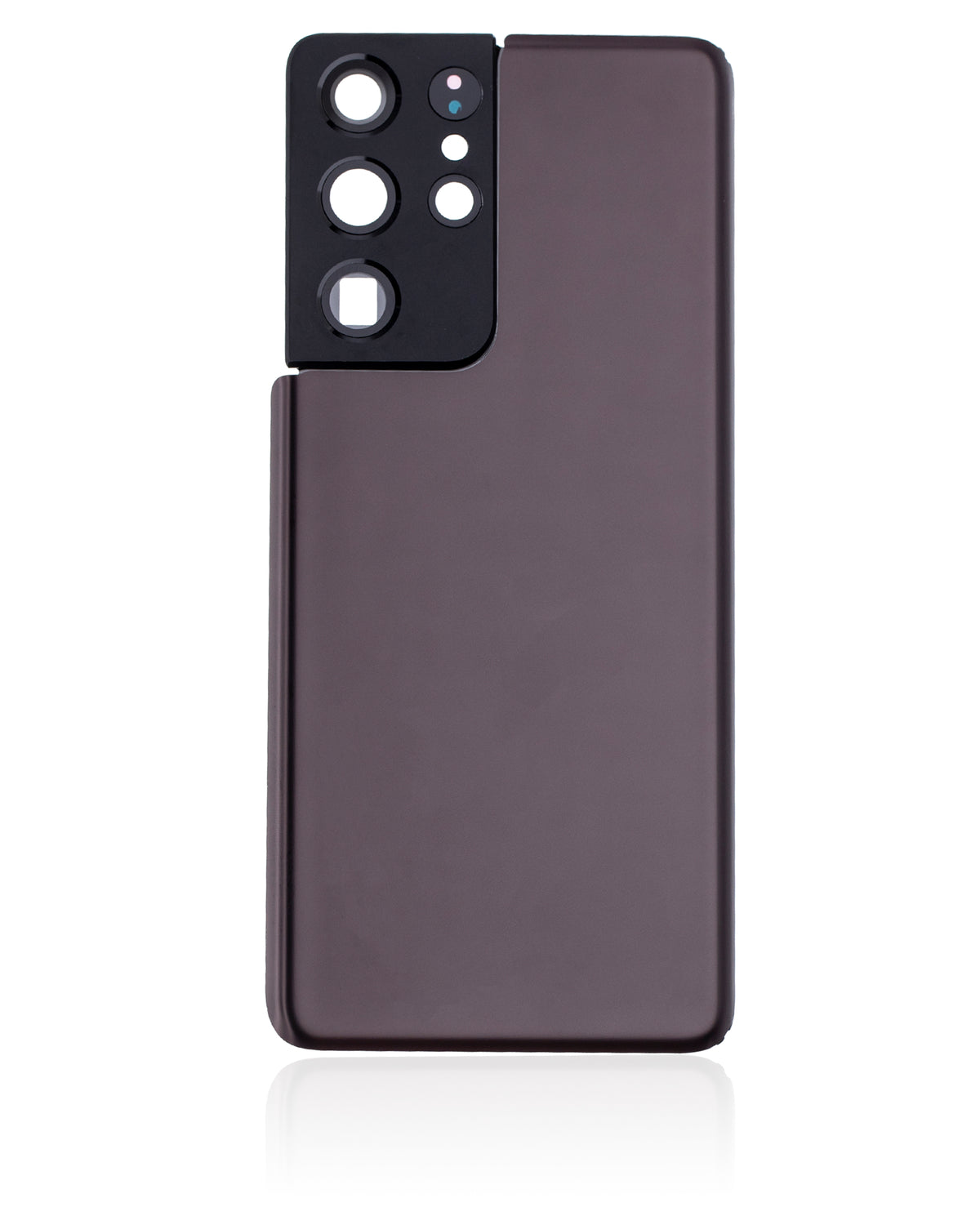 Back Cover Glass With Camera Lens Compatible For Samsung Galaxy S21 Ultra Replacement by Macfactory.Store (No Logo) (Vemake) (Phantom Brown)