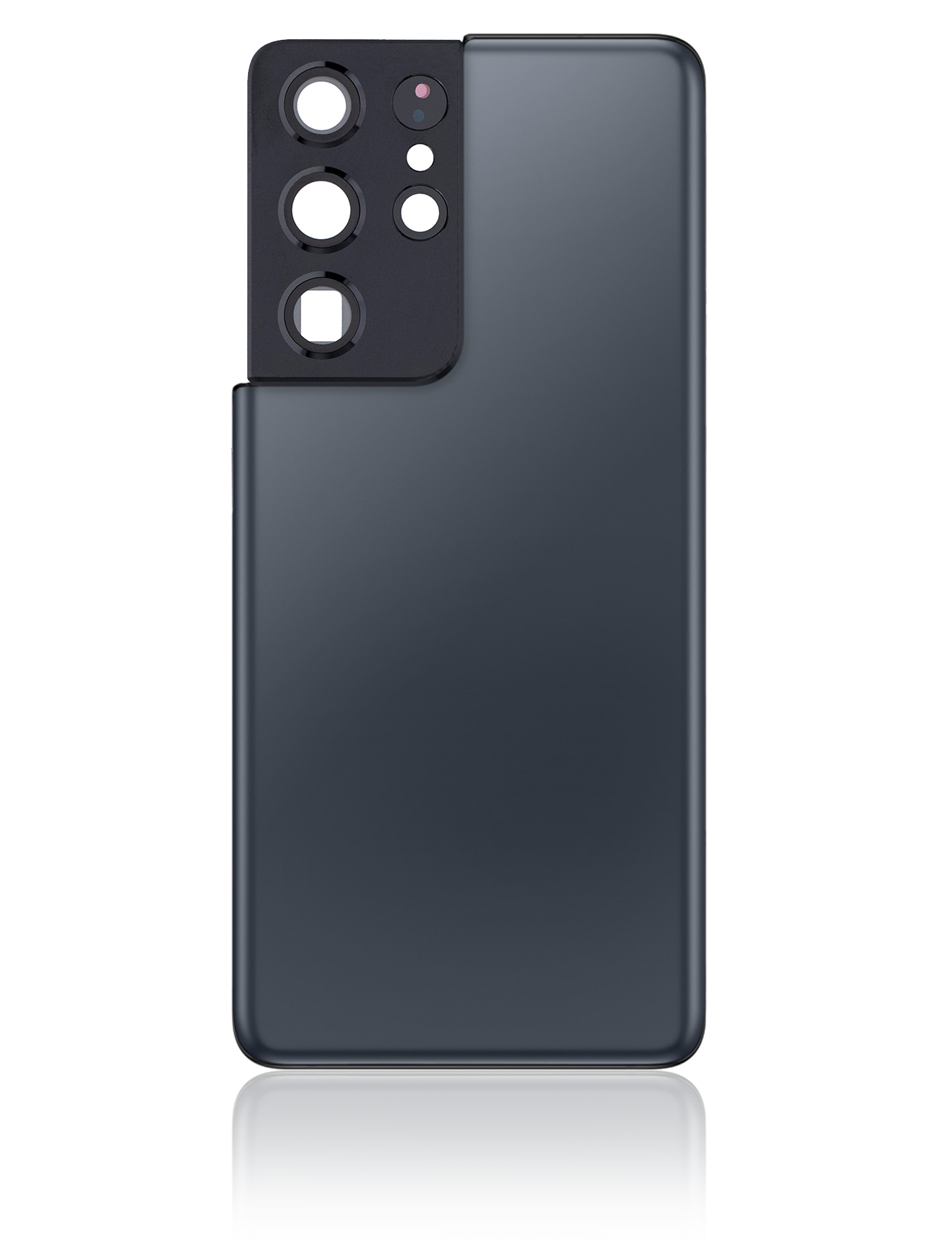 Replacement Back Cover Glass With Camera Lens Compatible For Samsung Galaxy S21 Ultra (No Logo) (Vemake) (Phantom Navy)