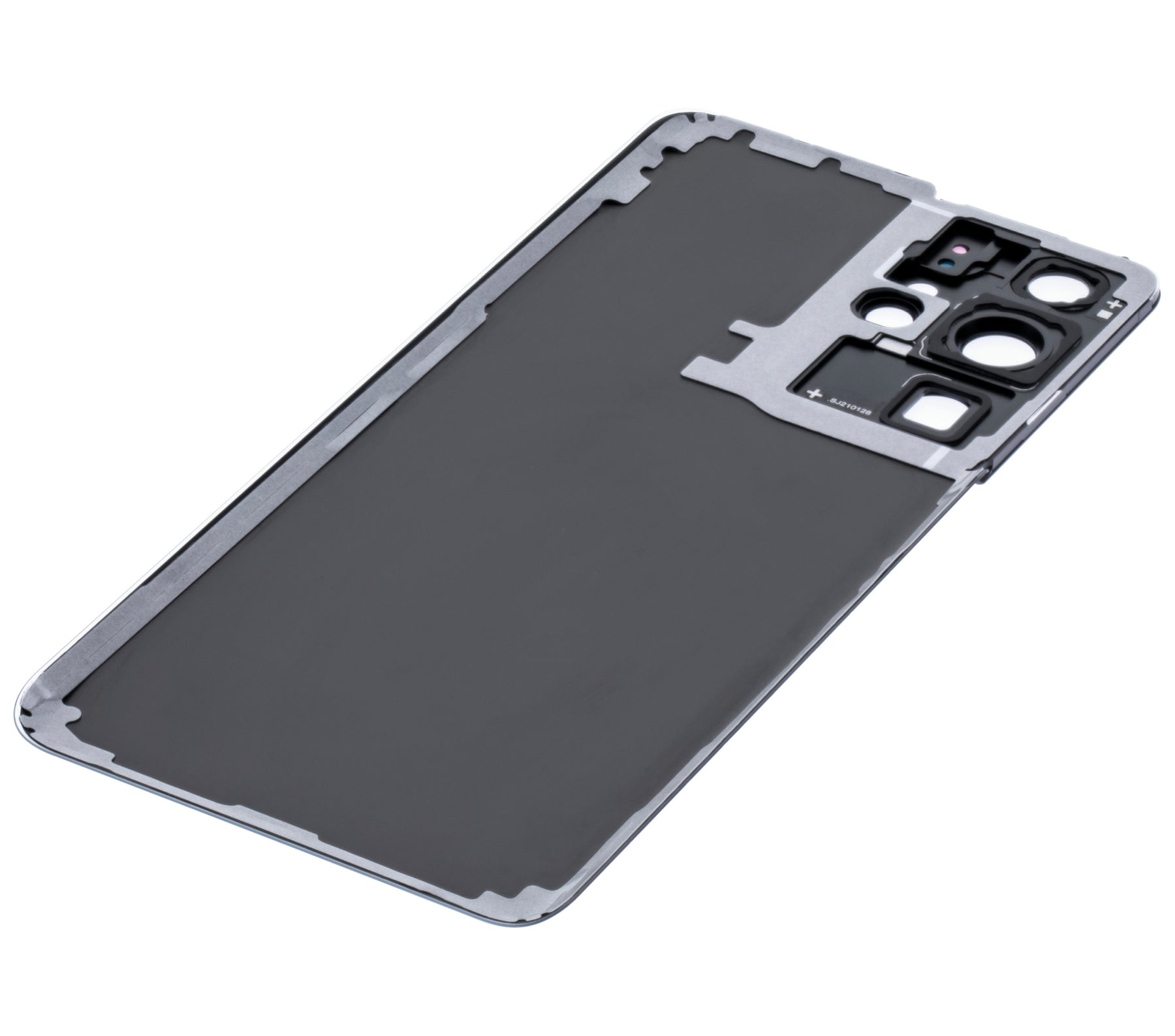 Replacement Back Cover Glass With Camera Lens Compatible For Samsung Galaxy S21 Ultra (No Logo) (Vemake) (Phantom Navy)