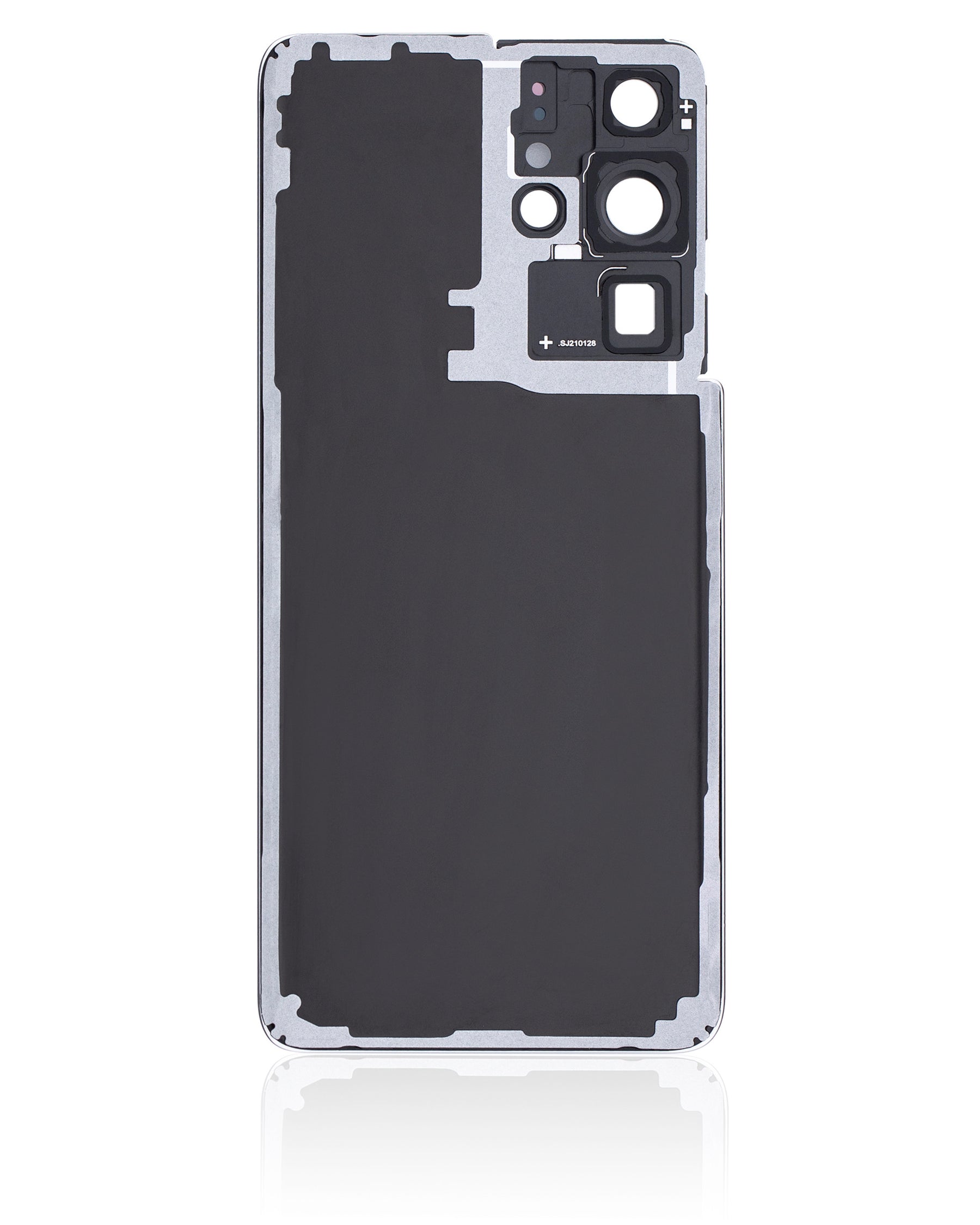Replacement Back Cover Glass With Camera Lens Compatible For Samsung Galaxy S21 Ultra (No Logo) (Vemake) (Phantom Navy)