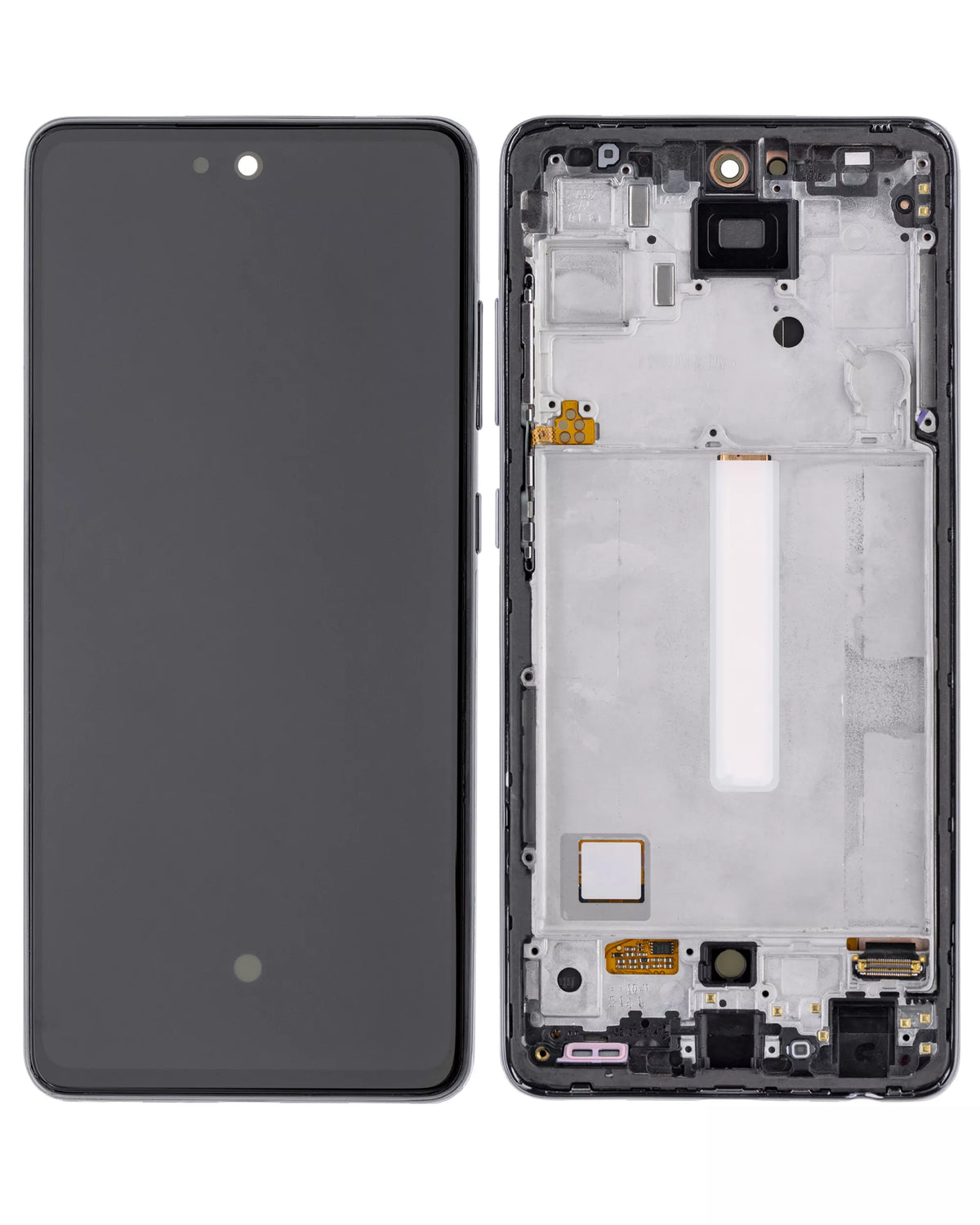 Replacement OLED Assembly With Frame Compatible For Samsung Galaxy A52 4G (A525 / 2021) / A52 5G (A526 / 2021) / A52S 5G (A528 / 2021) (Service Pack) (Awesome Black)