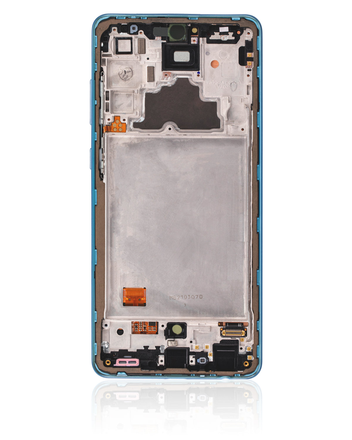 Replacement OLED Assembly With Frame Compatible For Samsung A72 (A725 / 2021) (Service Pack) (Awesome Blue)