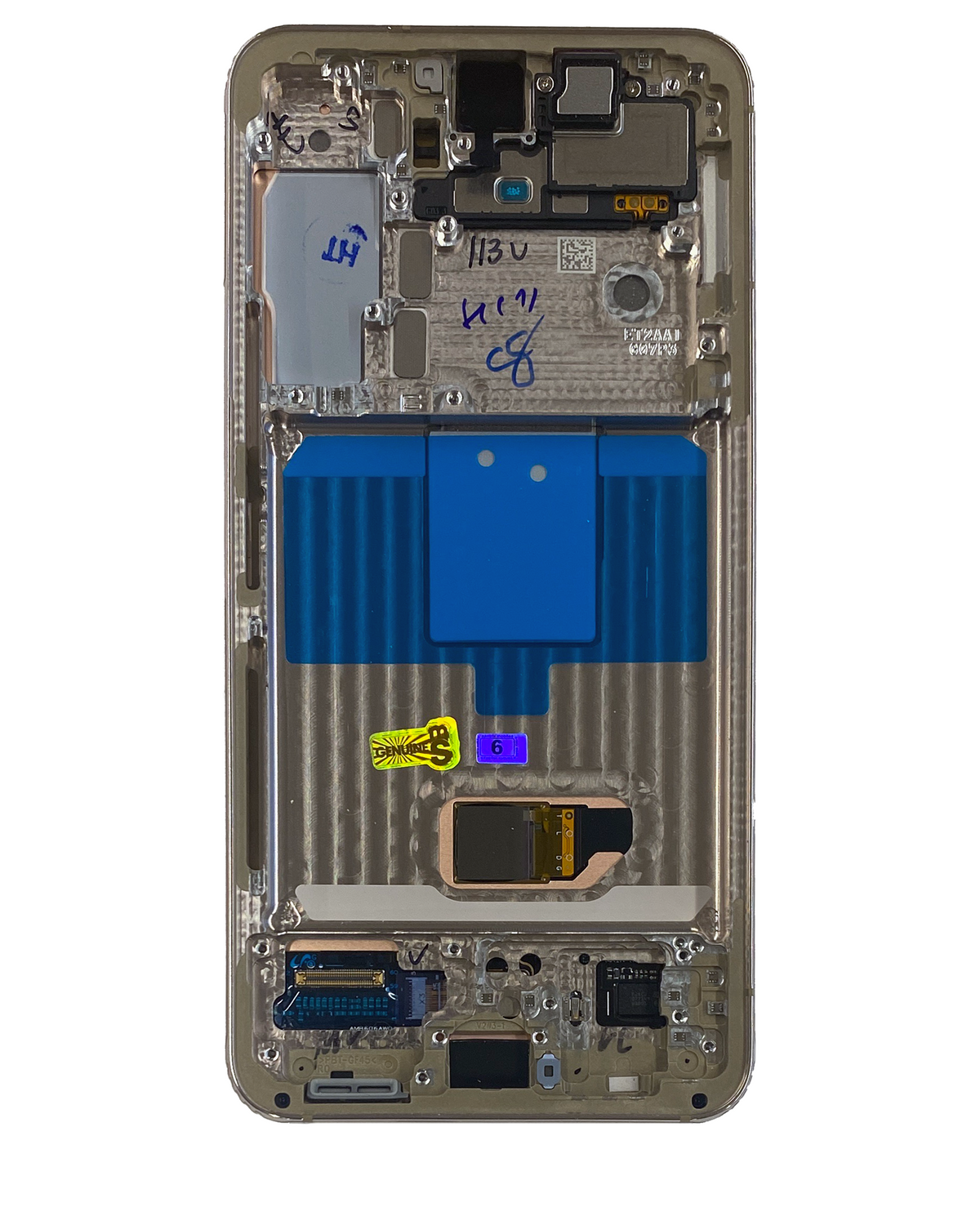OLED Assembly With Frame Compatible For Samsung Galaxy S22 5G Replacement (Service Pack) (Violet)