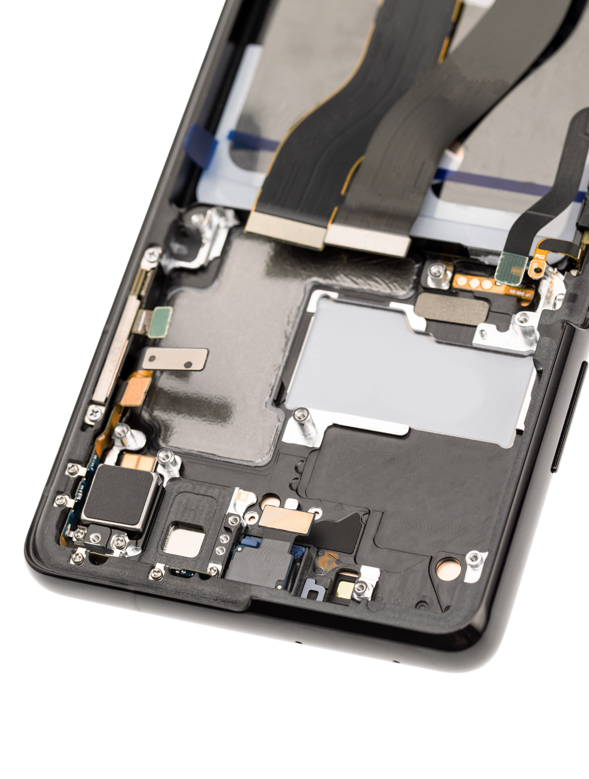 OLED Assembly With Frame Compatible For Samsung Galaxy S21 Ultra 5G Replacement (Blemish: Grade A) (Phantom Black)