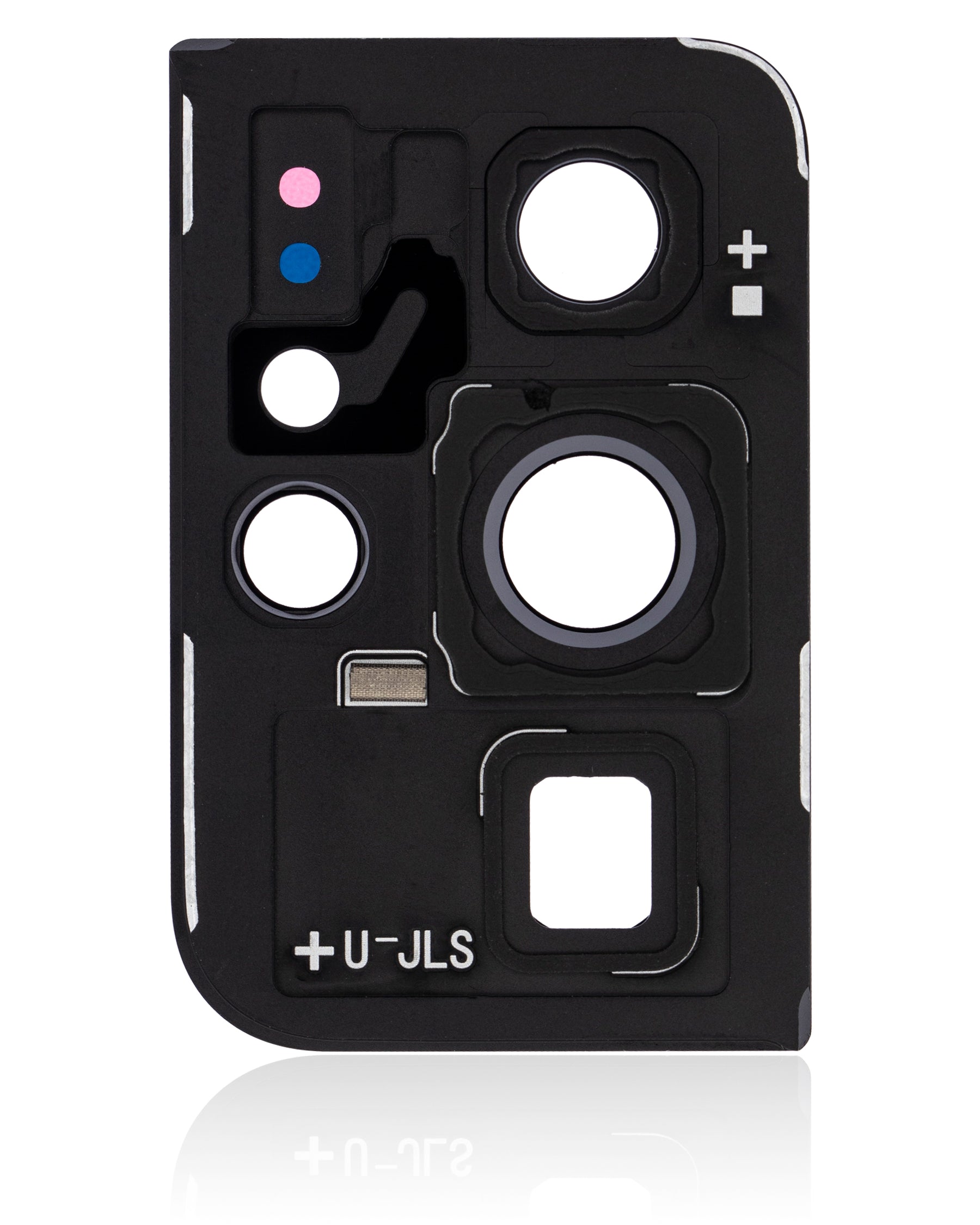 Back Camera Lens With Cover Bezel Ring Compatible For Samsung Galaxy S21 Ultra 5G Replacement (Phantom Black)