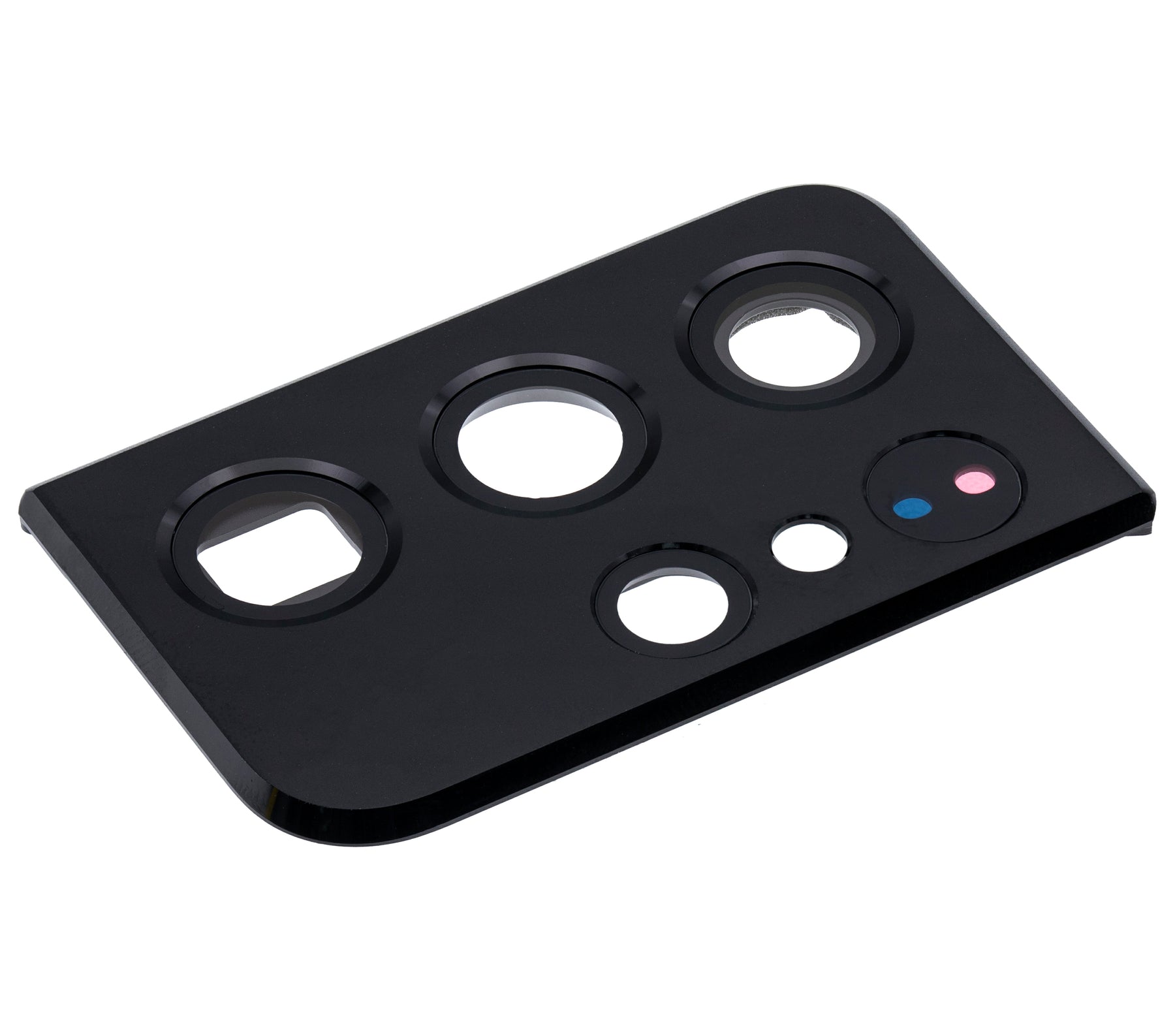 Back Camera Lens With Cover Bezel Ring Compatible For Samsung Galaxy S21 Ultra 5G Replacement (Phantom Black)