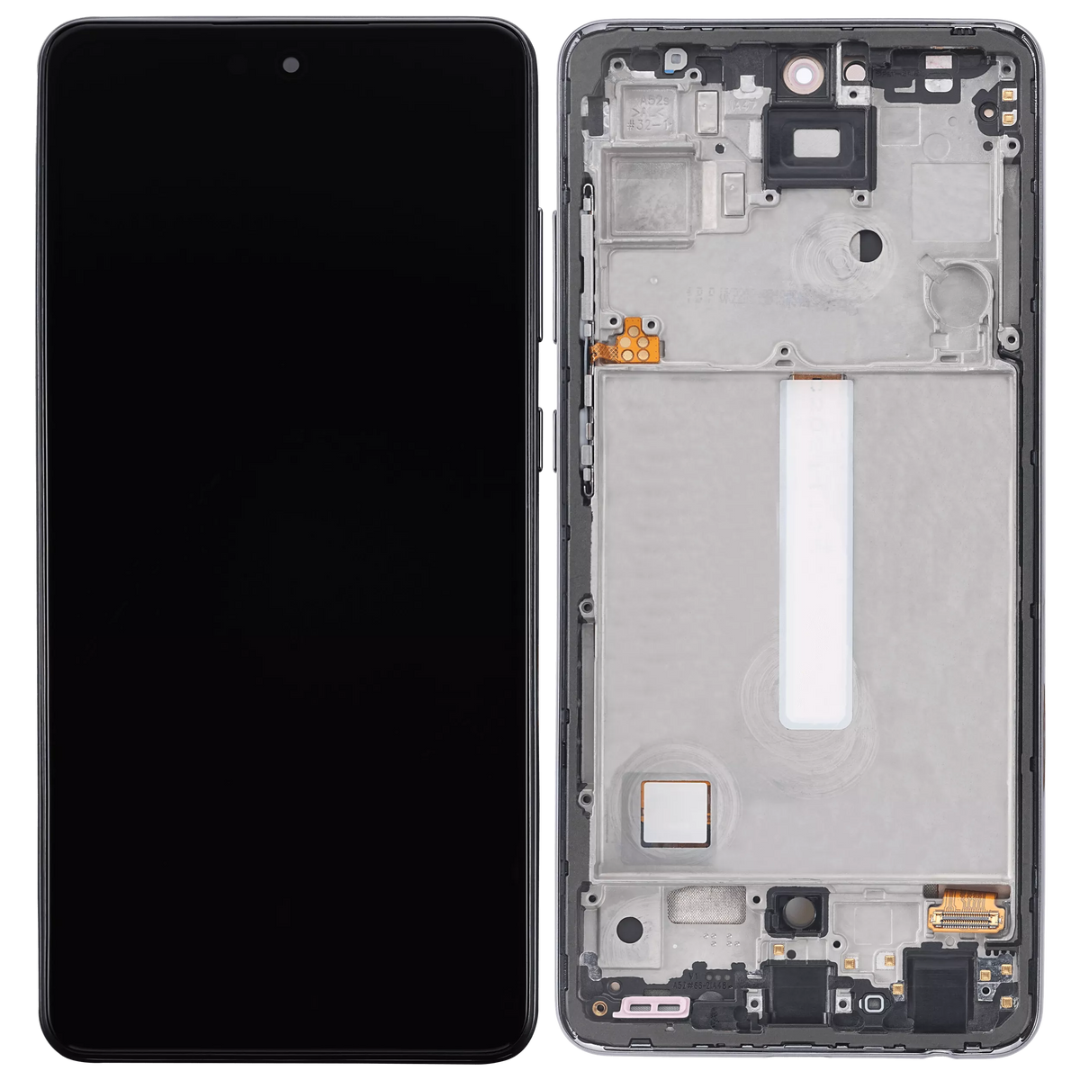 Replacement OLED Assembly With Frame Compatible For Samsung Galaxy A52 4G (A525 / 2021) / A52 5G (A526 / 2021) / A52S 5G (A528 / 2021) (6.46") (Vemake) (Awesome Black)