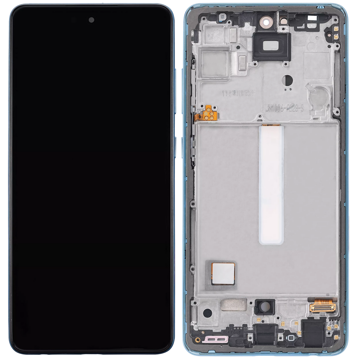 Replacement OLED Assembly With Frame Compatible For Samsung Galaxy A52 4G (A525 / 2021) / A52 5G (A526 / 2021) / A52S 5G (A528 / 2021) (6.46") (Vemake) (Awesome Blue)