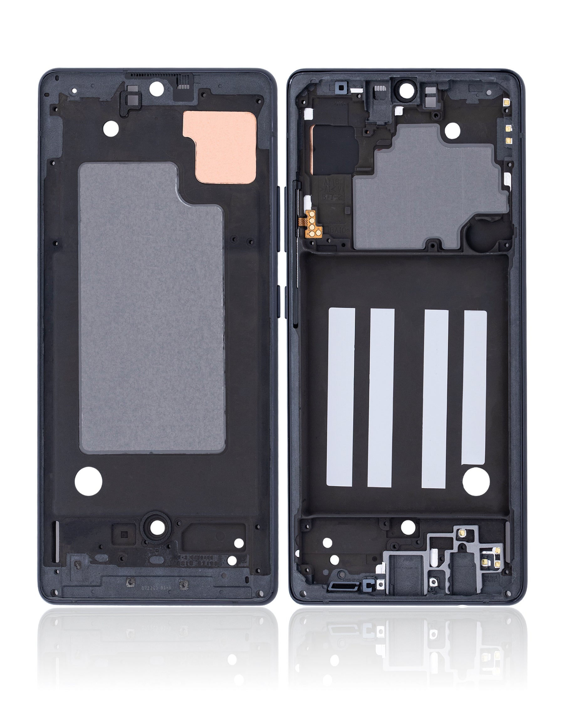 Mid-Frame Housing Replacement Compatible For Samsung Galaxy A71 5G (US Version) (Prism Cube Black)