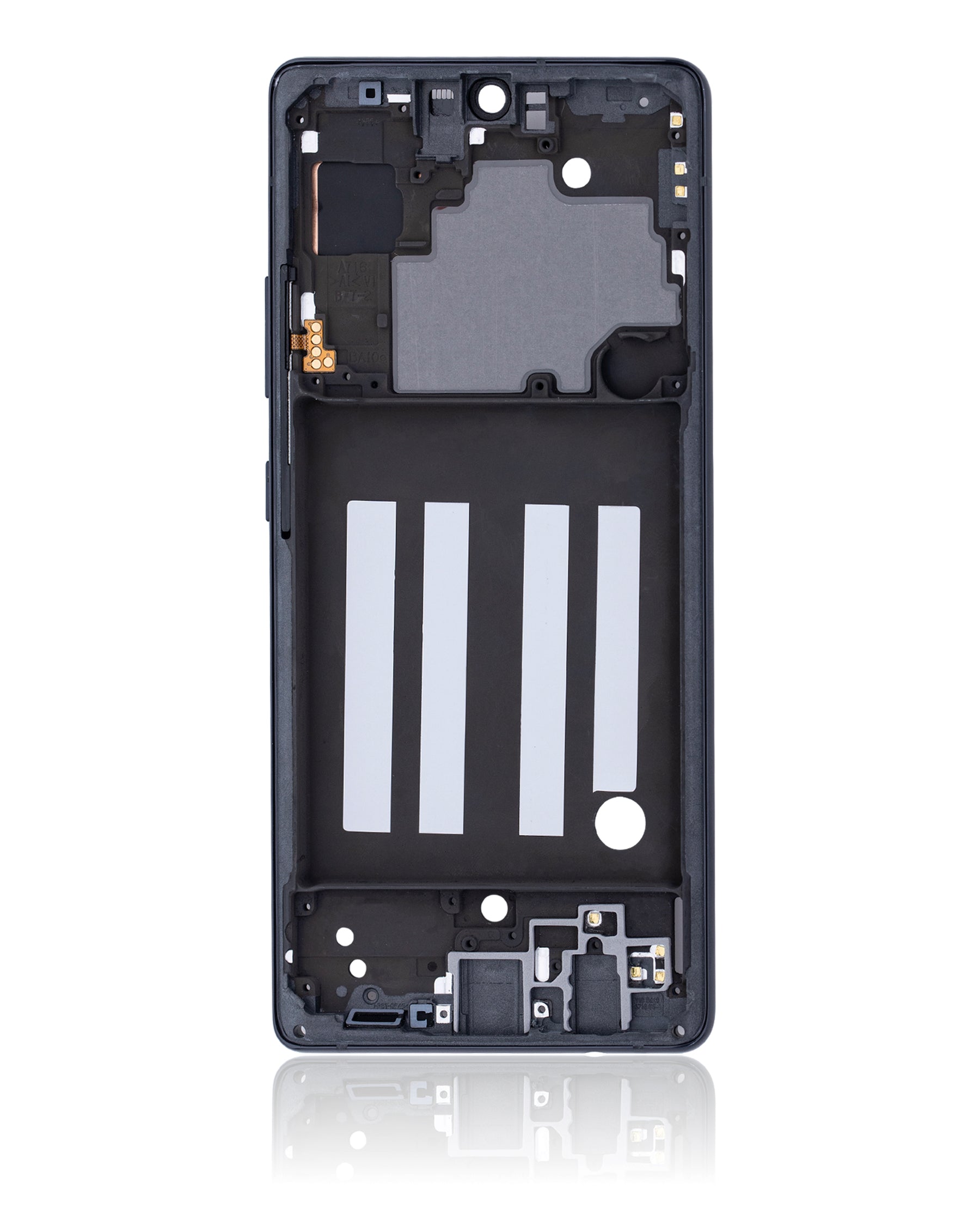 Mid-Frame Housing Replacement Compatible For Samsung Galaxy A71 5G (US Version) (Prism Cube Black)