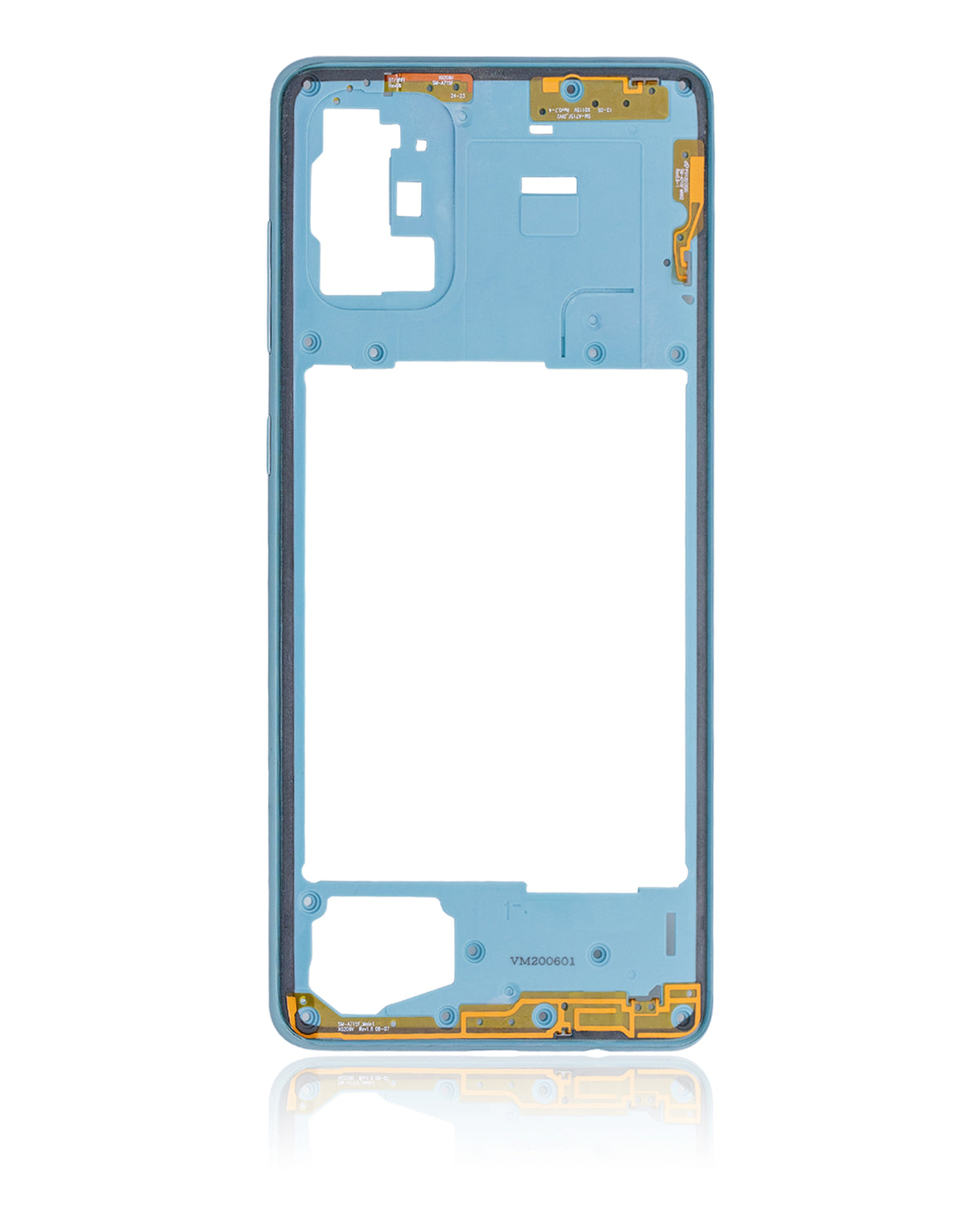 Mid-Frame Housing Compatible For Samsung Galaxy A71 Replacement  (A715 / 2020) (Vemake) (Prism Crush Blue)
