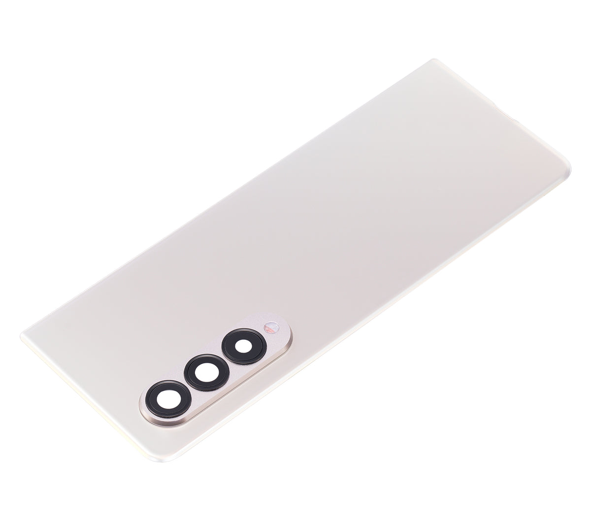Back Cover Glass With Camera Lens Compatible For Samsung Galaxy Z Fold 3 5G Replacement (Premium) (Phantom Silver)