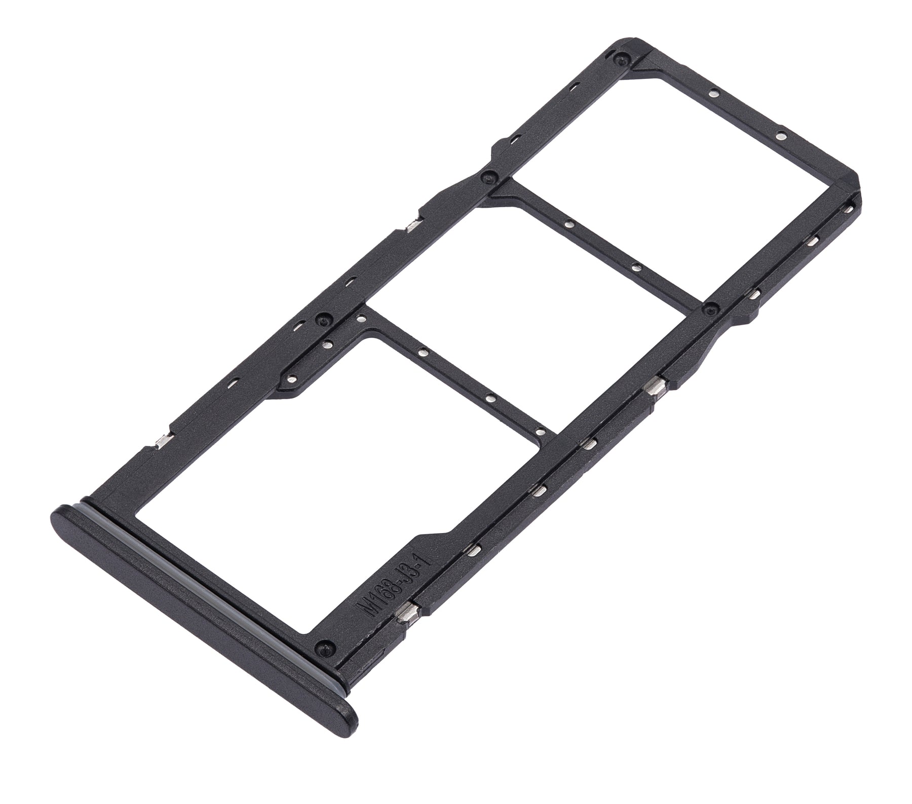 Dual Sim Card Tray Compatible For Samsung Galaxy A03 Core (A032 / 2021) (Black)