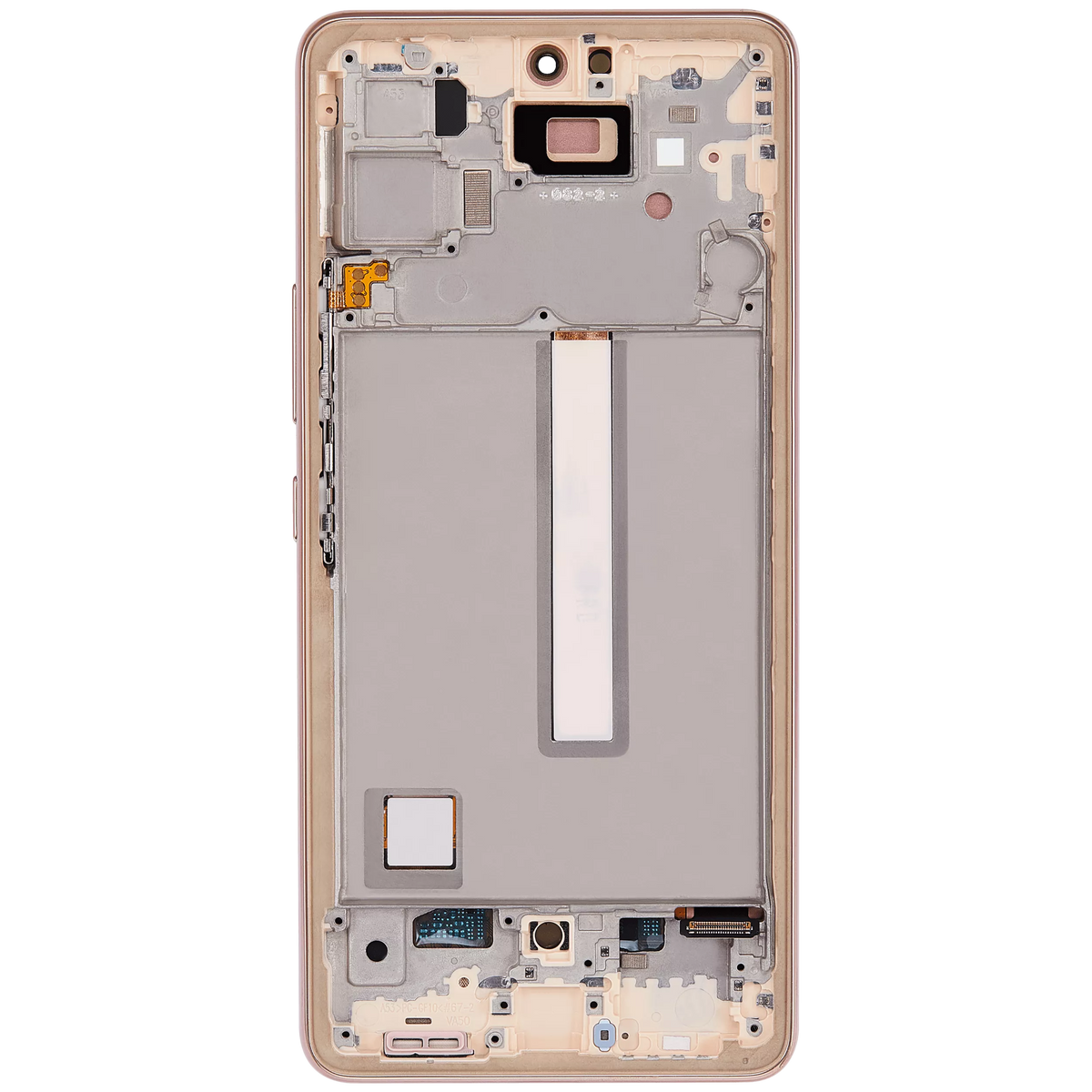 Replacement OLED Assembly With Frame Compatible For Samsung Galaxy A53 5G ( A536 / 2022) (6.46") (Vemake) (Peach)