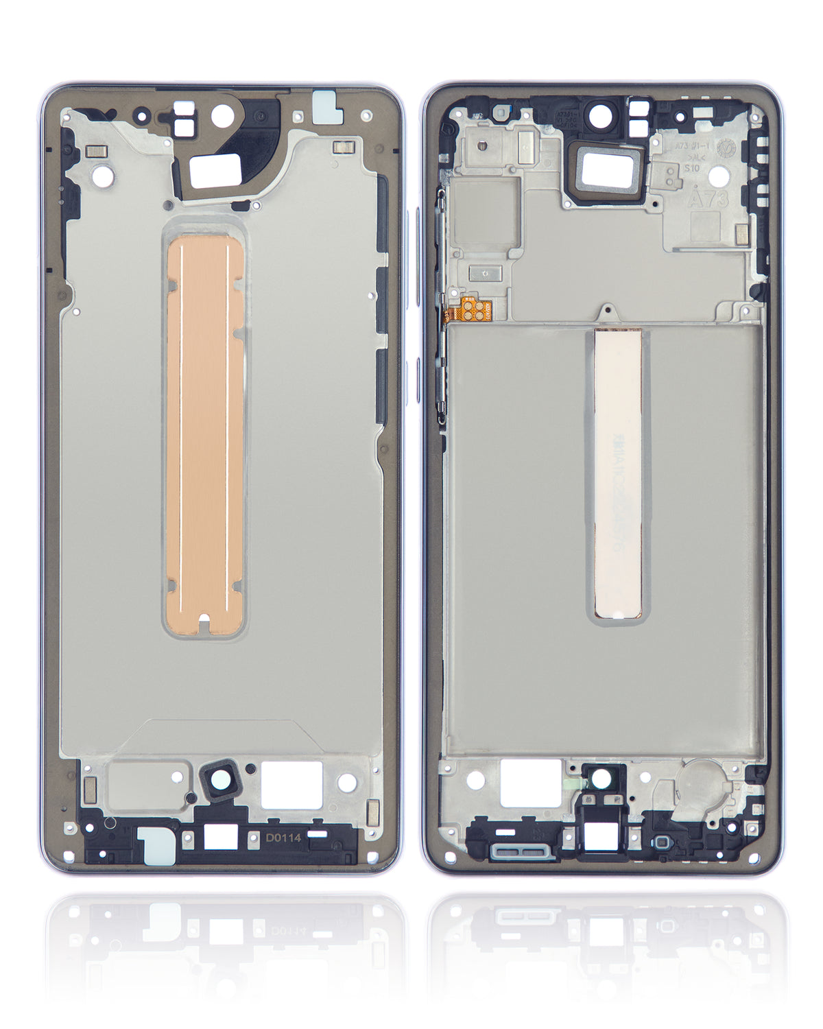 Mid-Frame Housing Replacement Compatible For Samsung Galaxy A73 (A735 / 2022) / A73 5G (A736 / 2022) (Gray)