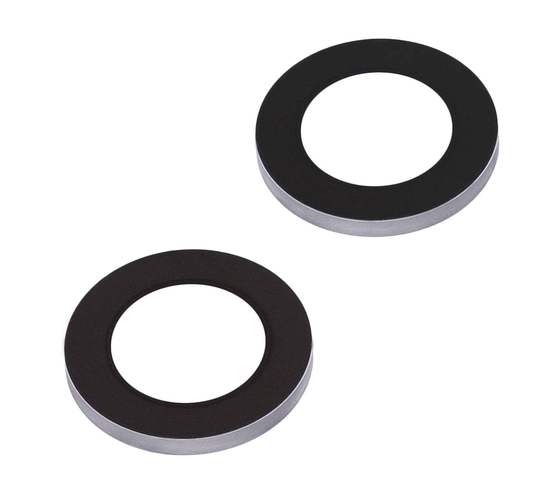 Back Camera Lens (Glass Only) With Adhesive Compatible For iPhone 14 / 14 Plus / 15 / 15 Plus (2 Piece Set) (Real Sapphire) (Premium)