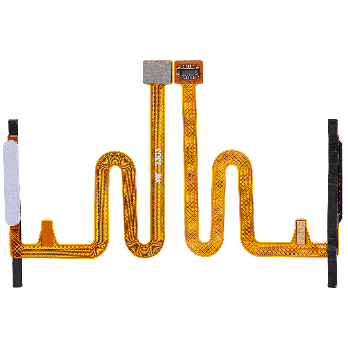 Fingerprint Reader With Flex Cable Compatible For Samsung Galaxy A14 (A145P / 2023) (Silver)