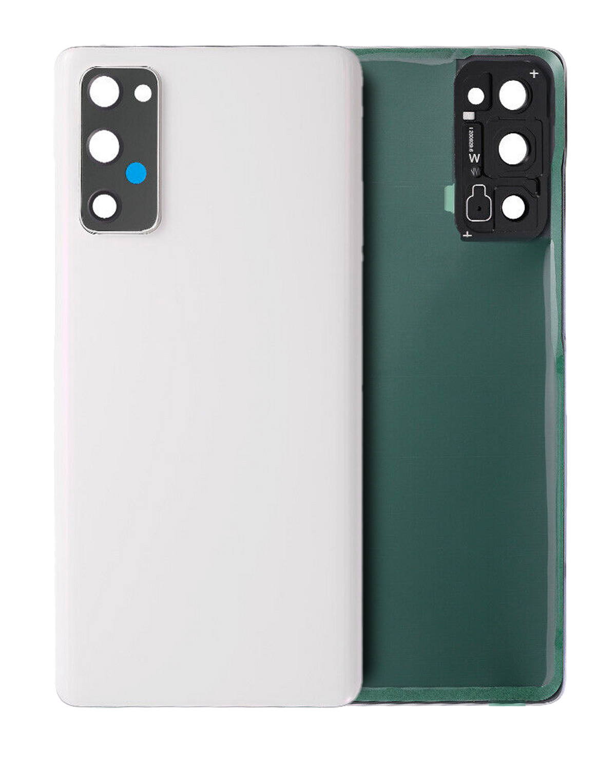 Replacement Back Glass With Adhesive Compatible For Samsung Galaxy S20 FE 5G (Service Pack) (Cloud White)