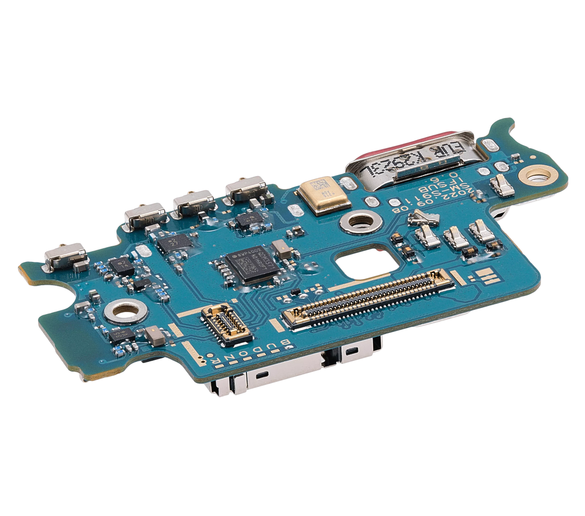Charging Port Board With Sim Card Reader Compatible For Samsung Galaxy S23 5G (S911B) (International Version) (Premium)
