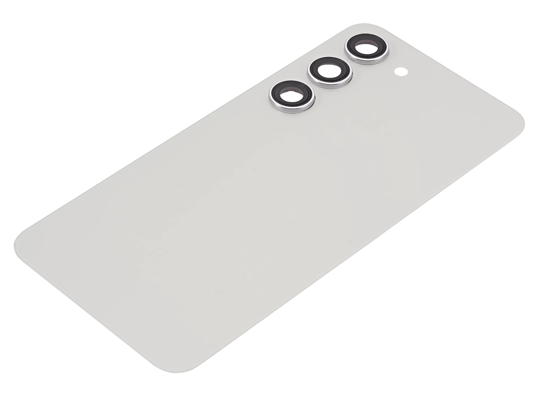 Back Cover Glass Replacement With Camera Lens Compatible For Samsung Galaxy S23 5G (No Logo) (Aftermarket Plus) (Cream)
