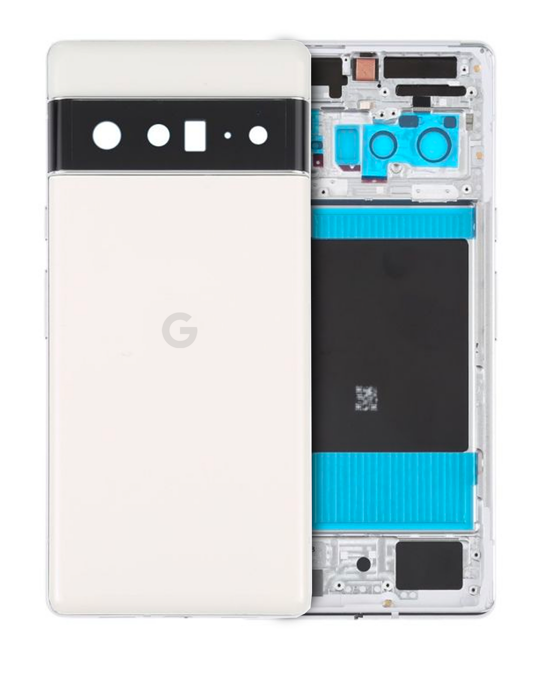 Replacement Back Housing Compatible For Google Pixel 6 Pro (Genuine OEM) (Cloudy White)