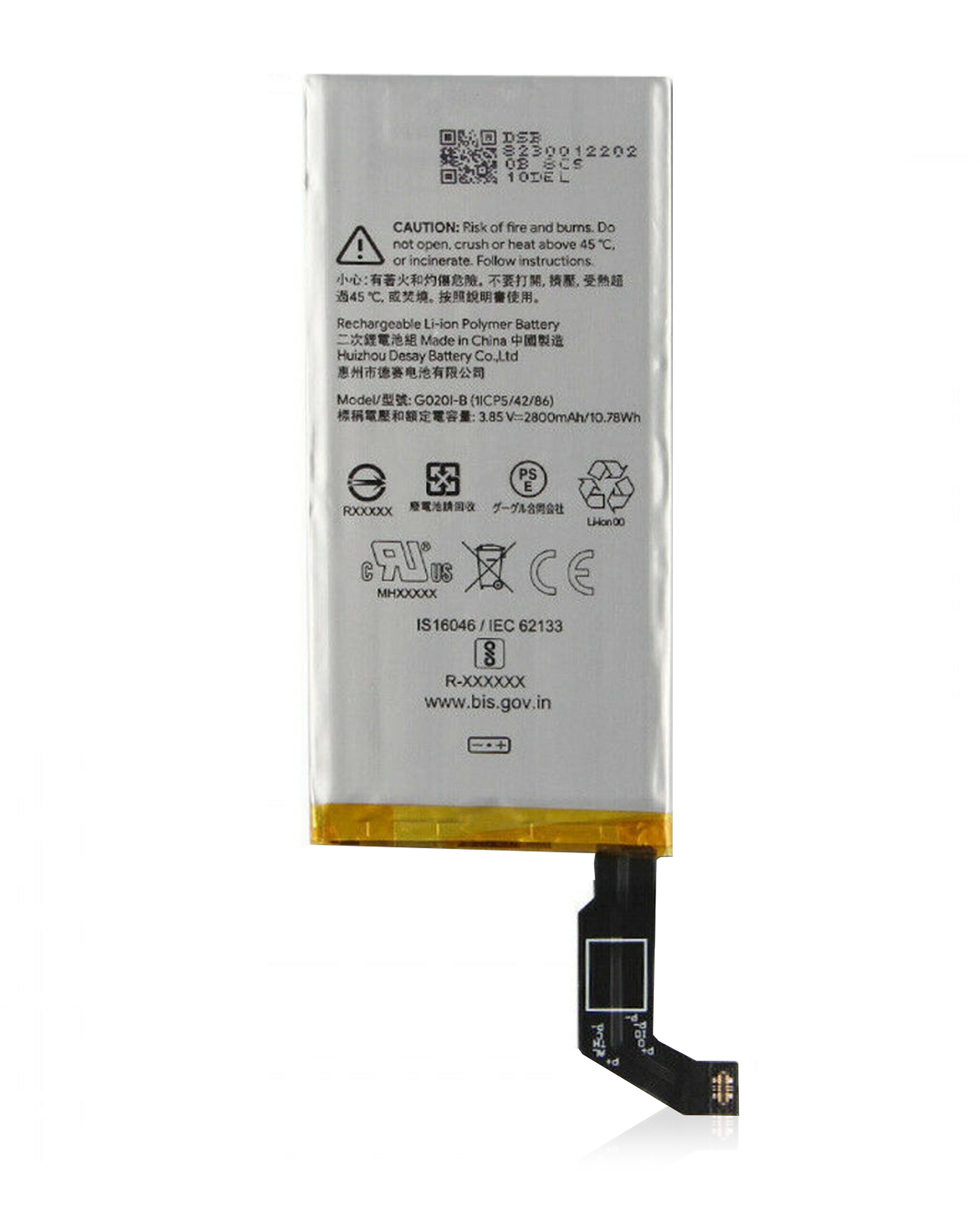 Replacement Battery Compatible For Google Pixel 4 (G020I-B) (Genuine OEM)