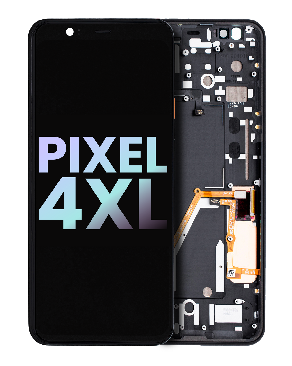 Replacement OLED Assembly With Frame Compatible For Google Pixel 4 XL (Oh So Orange Power Button) (Genuine OEM)