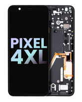 Replacement OLED Assembly With Frame Compatible For Google Pixel 4 XL (Oh So Orange Power Button) (Genuine OEM)