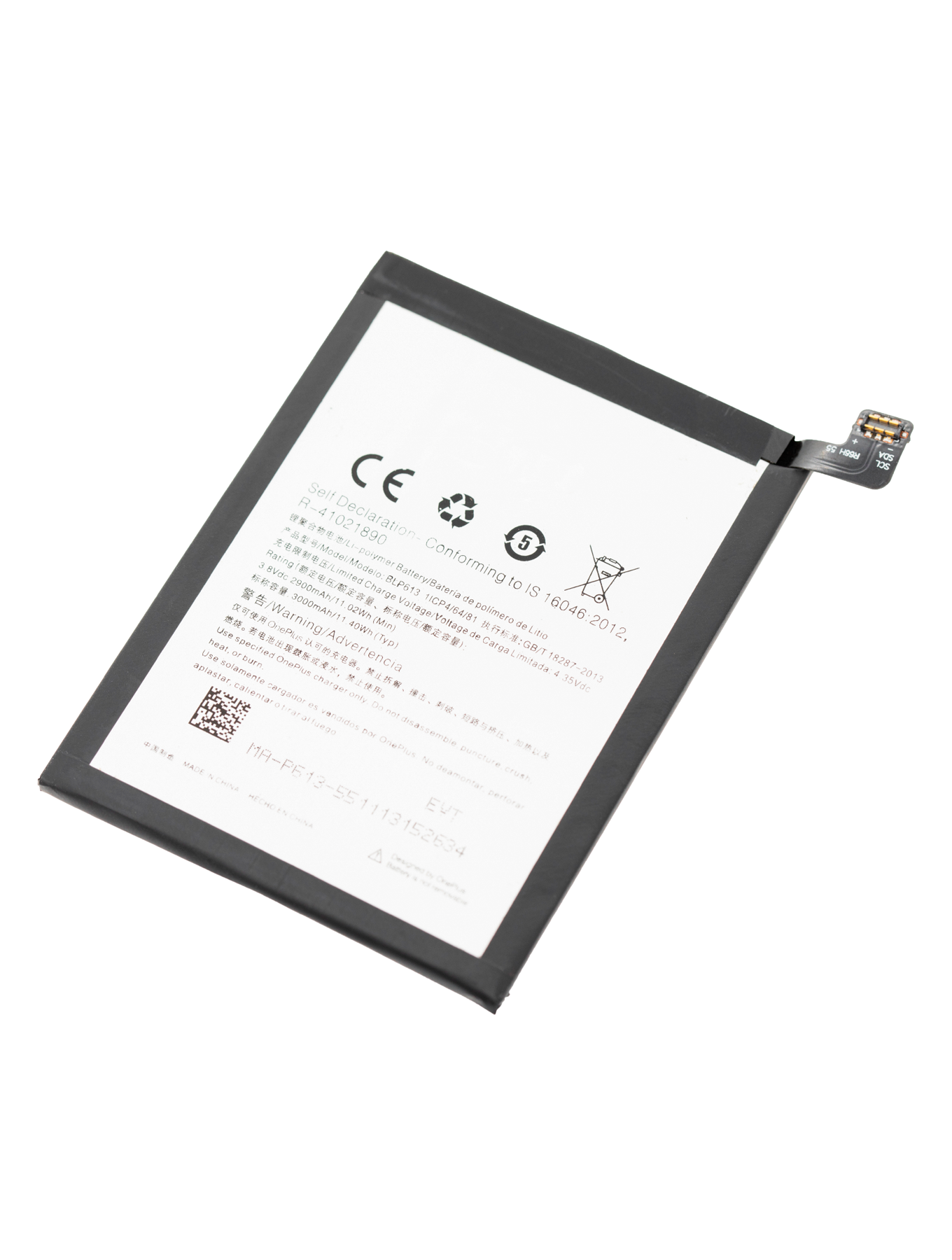 Replacement Battery Compatible For OnePlus 3 (A3000 / A3003) (BLP613)