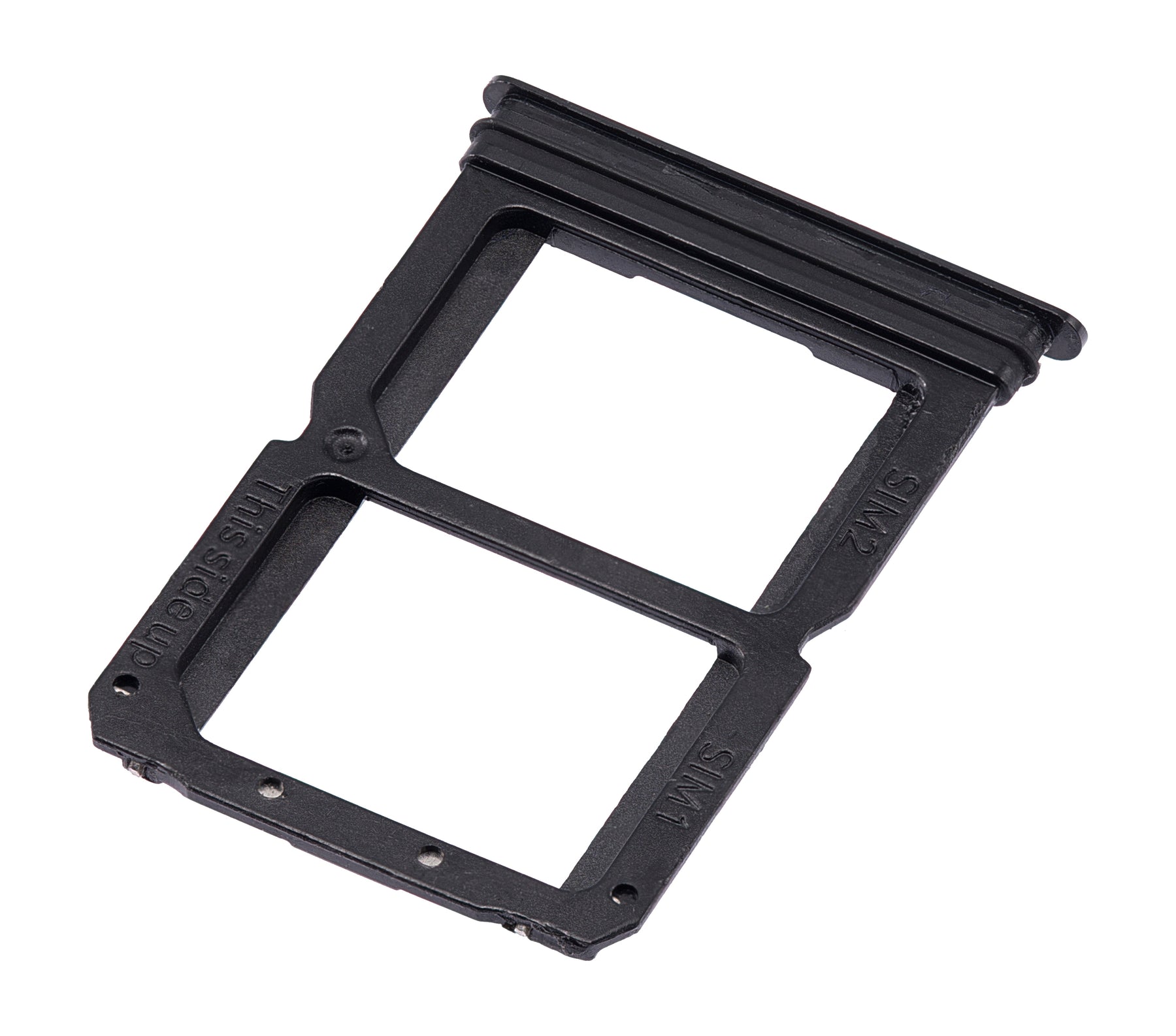 Replacement Dual Sim Card Tray Compatible For OnePlus 6T (A6010 / A6013) (Mirror Black)