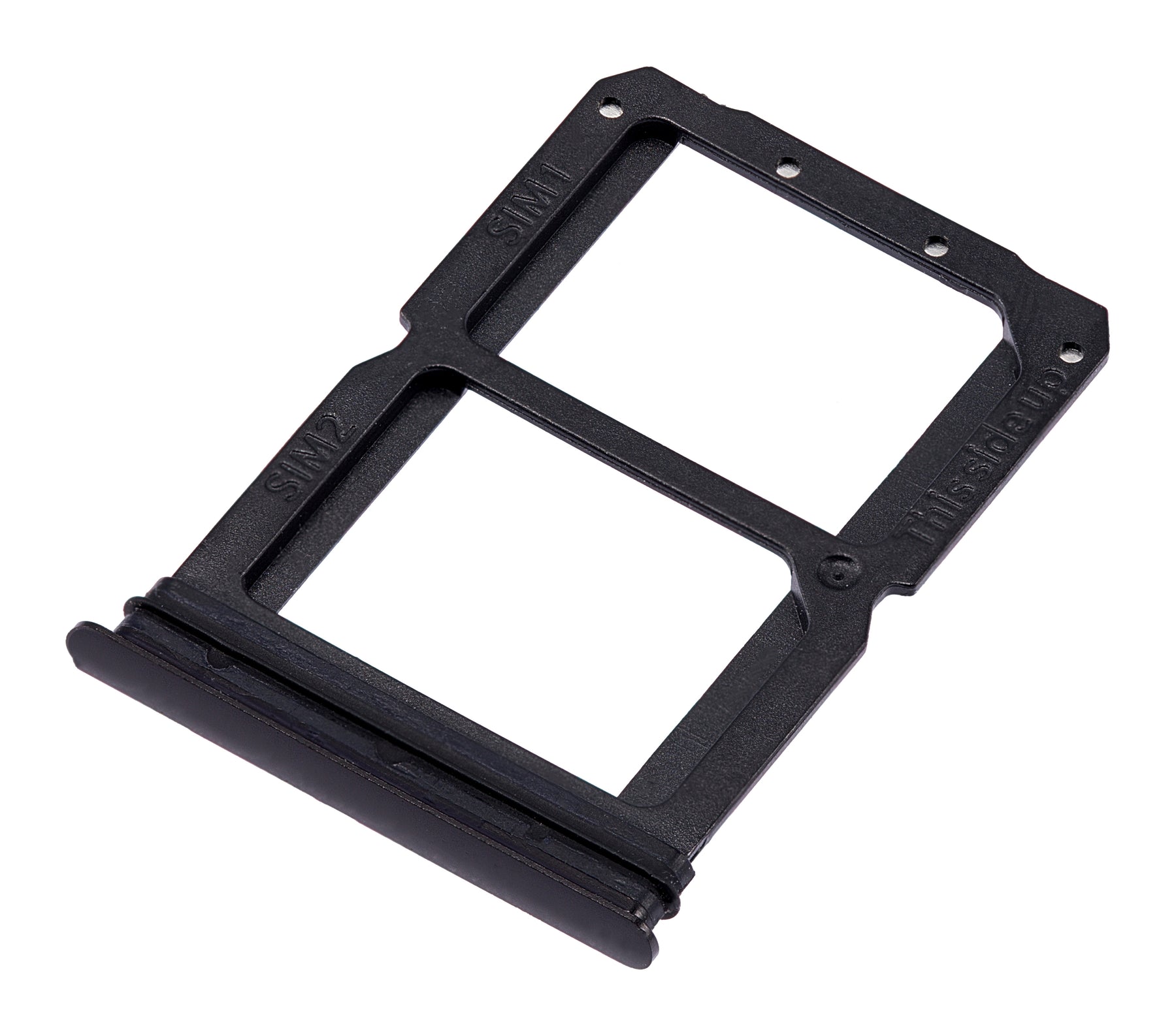 Replacement Dual Sim Card Tray Compatible For OnePlus 6T (A6010 / A6013) (Midnight Black)