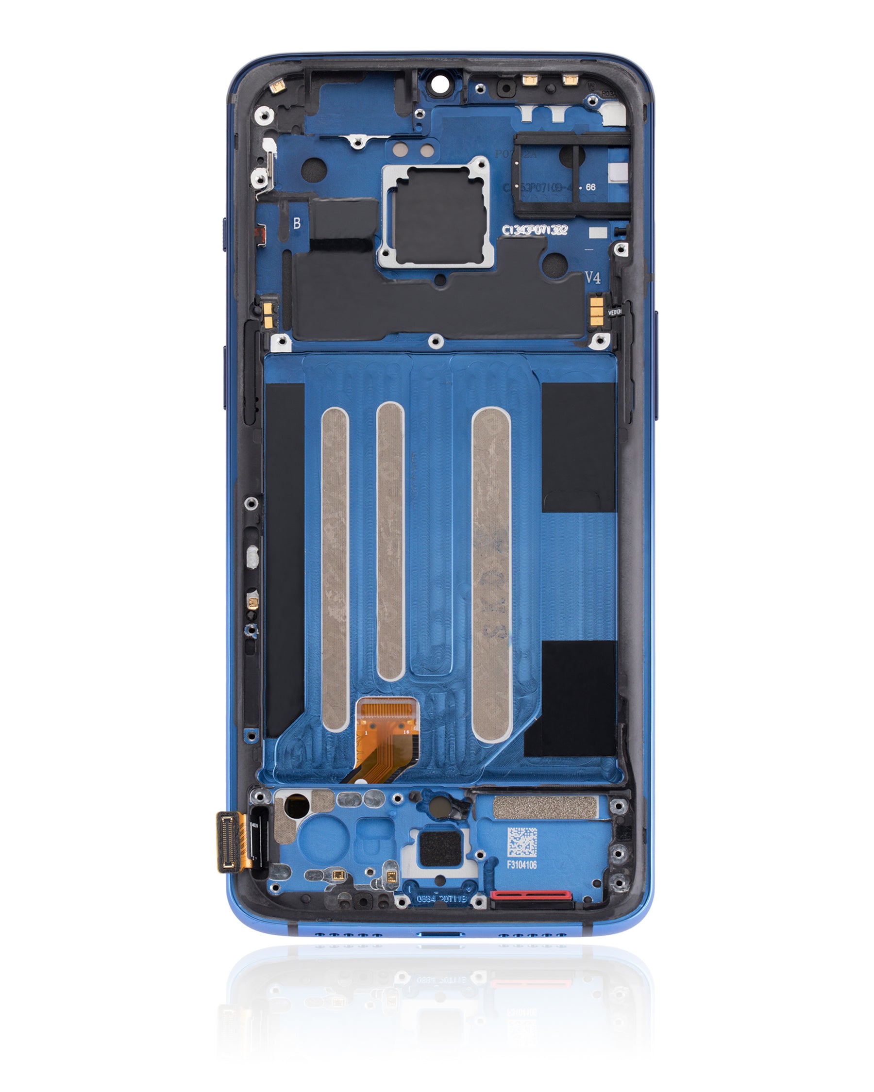 OLED Assembly With Frame Compatible For OnePlus 7 Replacement (Refurbished) (Mirror Blue)