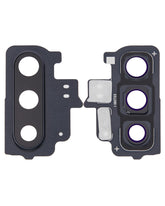Back Camera Lens With Bezel Ring Compatible For Samsung Galaxy Note 10 Replacement (Aura Black)