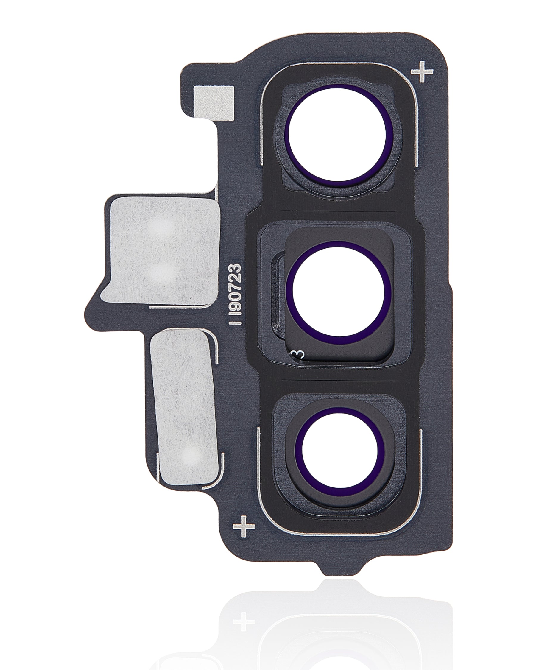Back Camera Lens With Bezel Ring Compatible For Samsung Galaxy Note 10 Replacement (Aura Black)