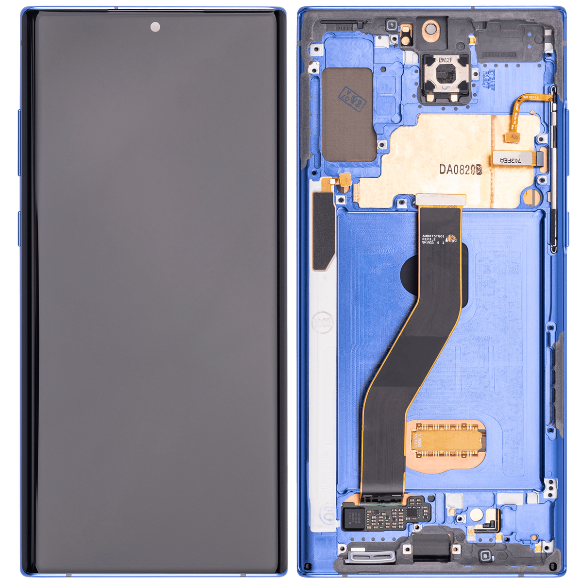 OLED Assembly With Frame Replacement Compatible For Samsung Galaxy Note 10 Plus / 5G (Vemake) (Blue)