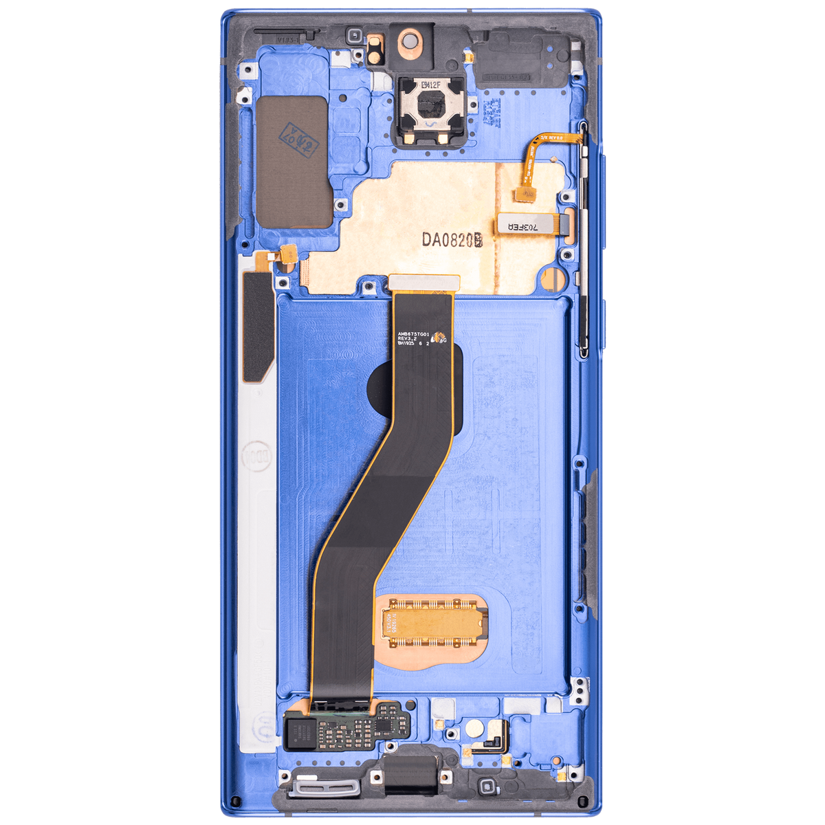 OLED Assembly With Frame Replacement Compatible For Samsung Galaxy Note 10 Plus / 5G (Vemake) (Blue)